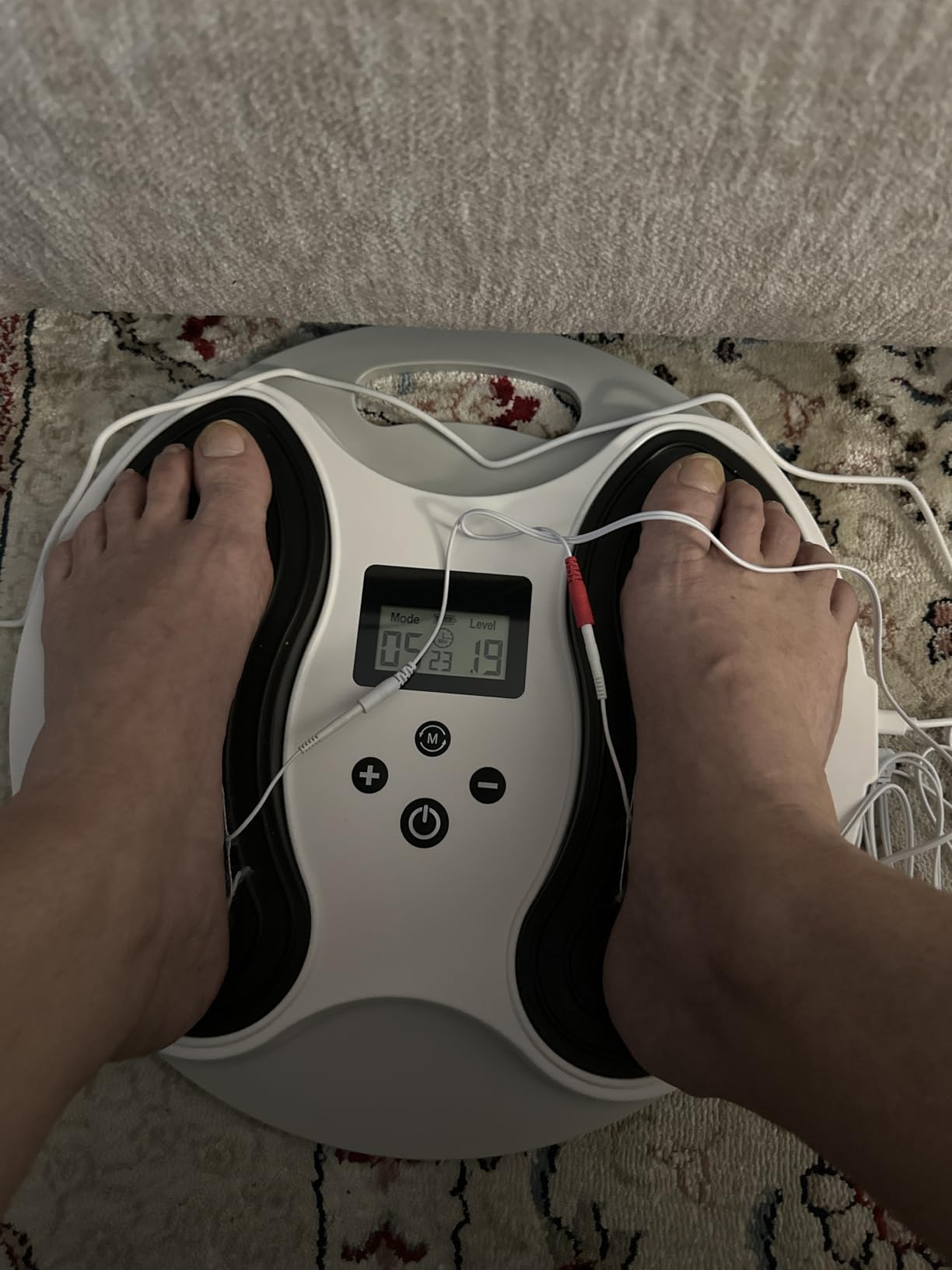 EMS Foot Massager for Neuropathy with 4 TENS Unit Muscle Stimulator Pads customer photo 1
