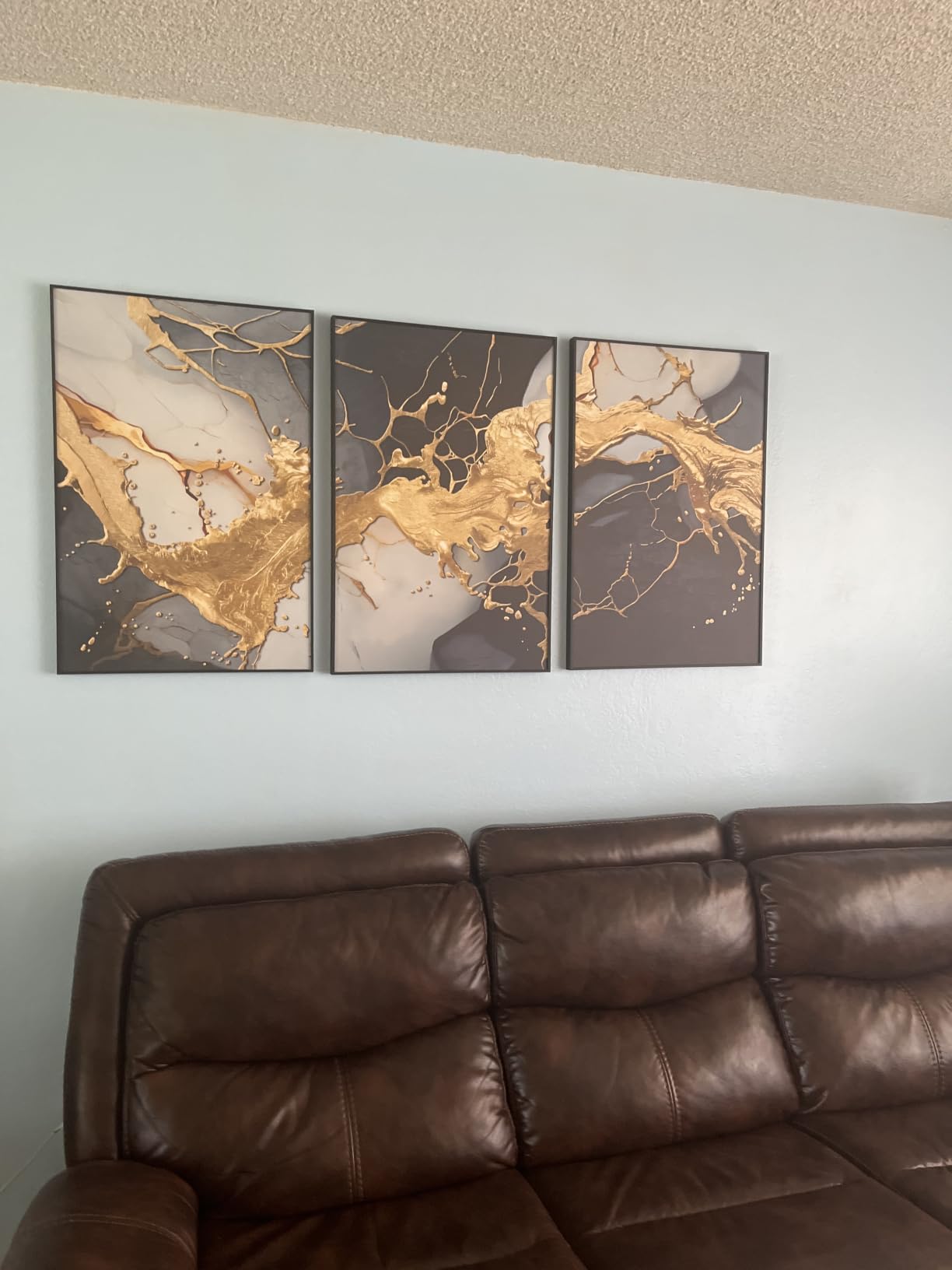 Large Framed Boho Black White Abstract Wall Art for Living Room, 24x36 In customer photo 1