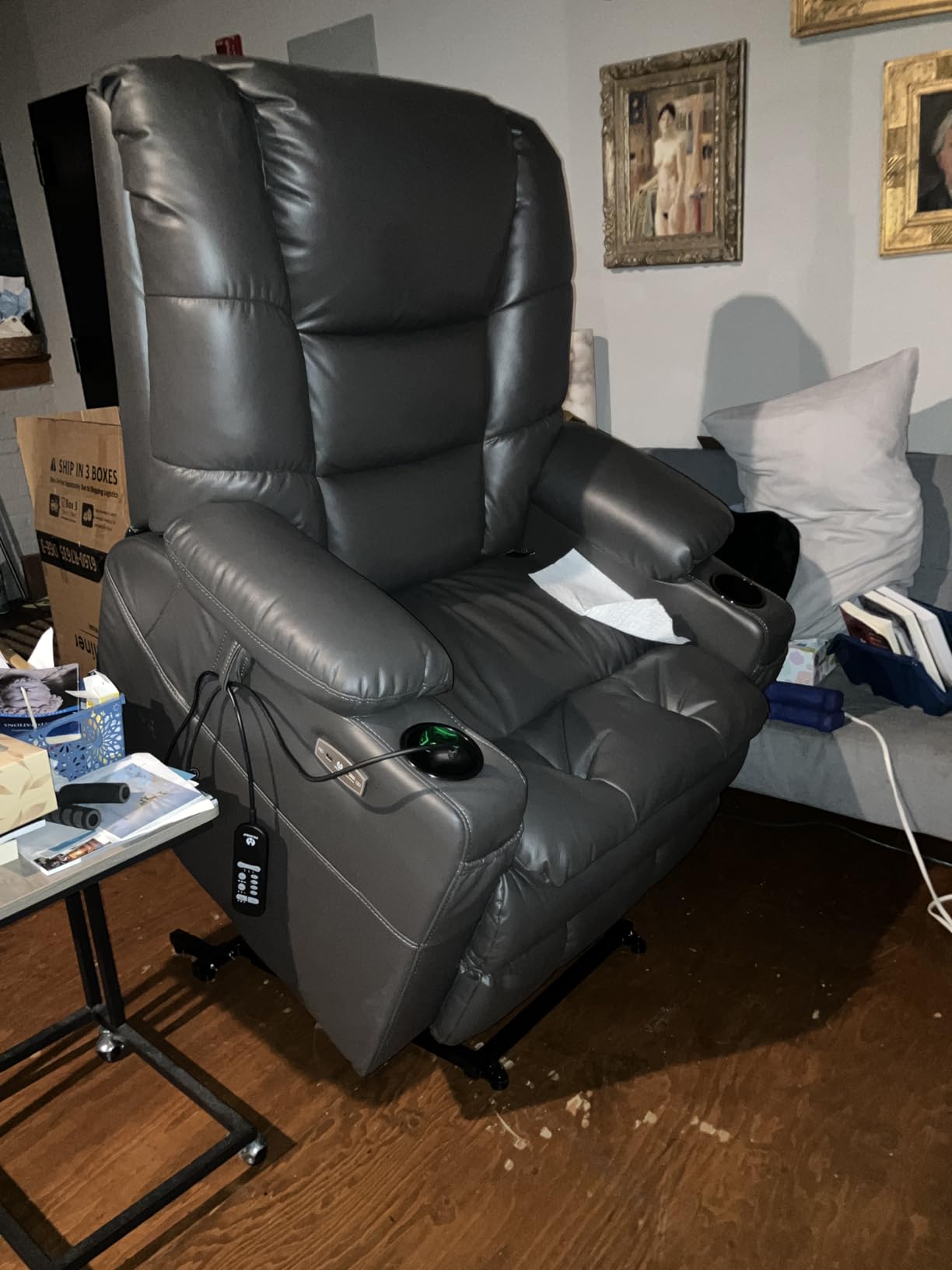 MCombo 3 Motor Lay Flat Power Lift Recliner for Elderly R7635 (Large-Wide) customer photo 1