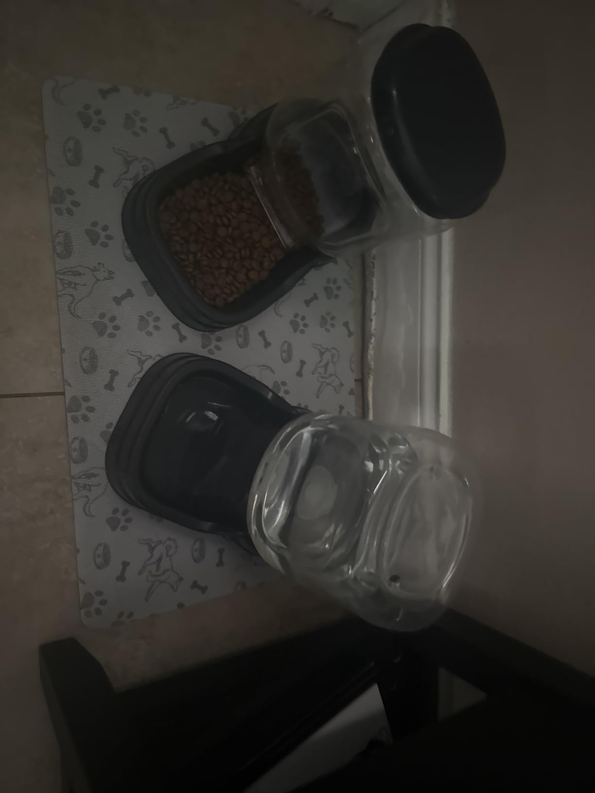 Meikuler Pets Auto Feeder 5.2L,Food Feeder and Water Dispenser Set for Medium & Large Dogs Cats and Pets Animals (Navy) customer photo 2