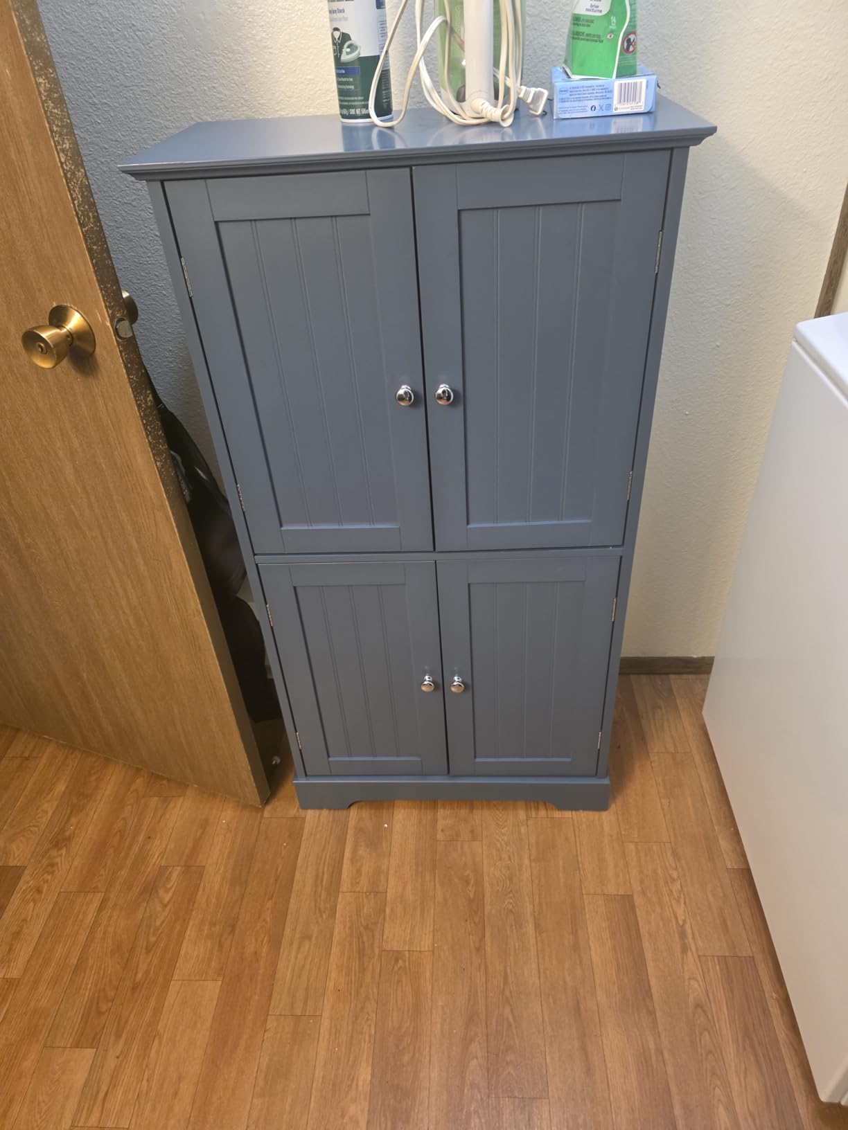 ChooChoo Bathroom Floor Cabinet with Adjustable Shelves customer photo 2