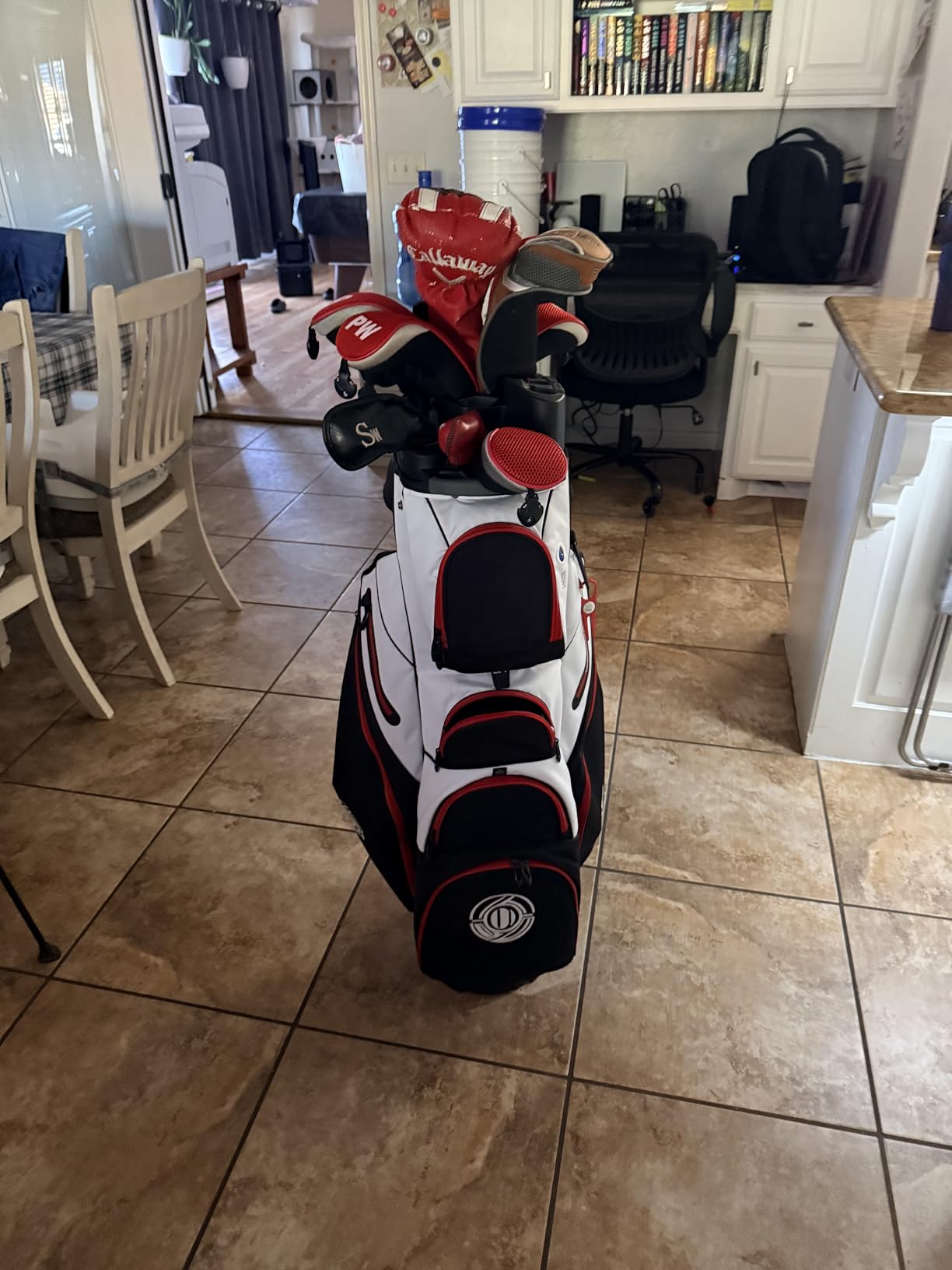 Shopsource Golf Cart Bag, 14 Way Molded Lock Top Club Bag with Full-Length Dividers, Upgrade 900D Oxford Silence Cart Bags for Men with Handles Ergonomic Strap, Stable Base customer photo 2