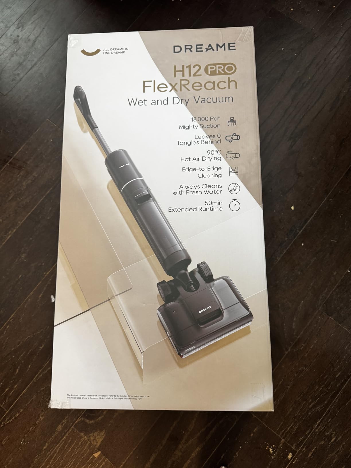 dreame H12 Pro FlexReach Wet Dry Vacuum Cleaner, 0 Tangle Cordless Vacuum Mop All-in-One for Hard Floors, 180° Lie-Flat Floor Cleaner Machine with 194°F Hot Self-Cleaning, 50Mins Runtime customer photo 2