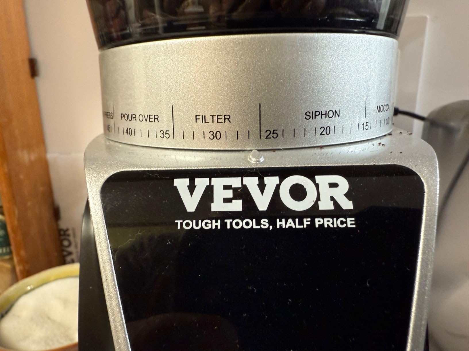 VEVOR Coffee Maker with Grinder, 8 Cup Programmable Coffee Machine, Grind and Brew Coffee Maker with 3 Brew Strength Control, Reusable Filter, Removable Water Tank, for Home Office Restaurant customer photo 2