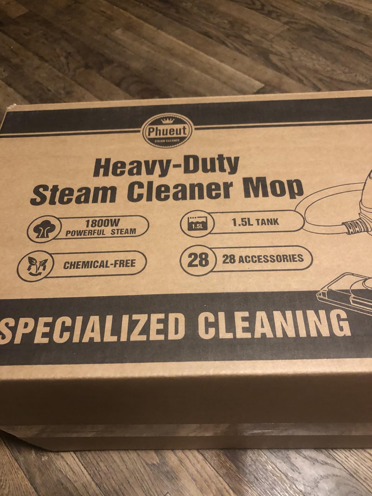 Steam Cleaner with 28 Accessories for Home, 1800W Powerful Multipurpose Steam Mop with 1.5L Tank for Floor Cleaning, Chemical-Free Heavy Duty Steamer for Cleaning Floors, Couch, Tile, Grout and Car customer photo 1