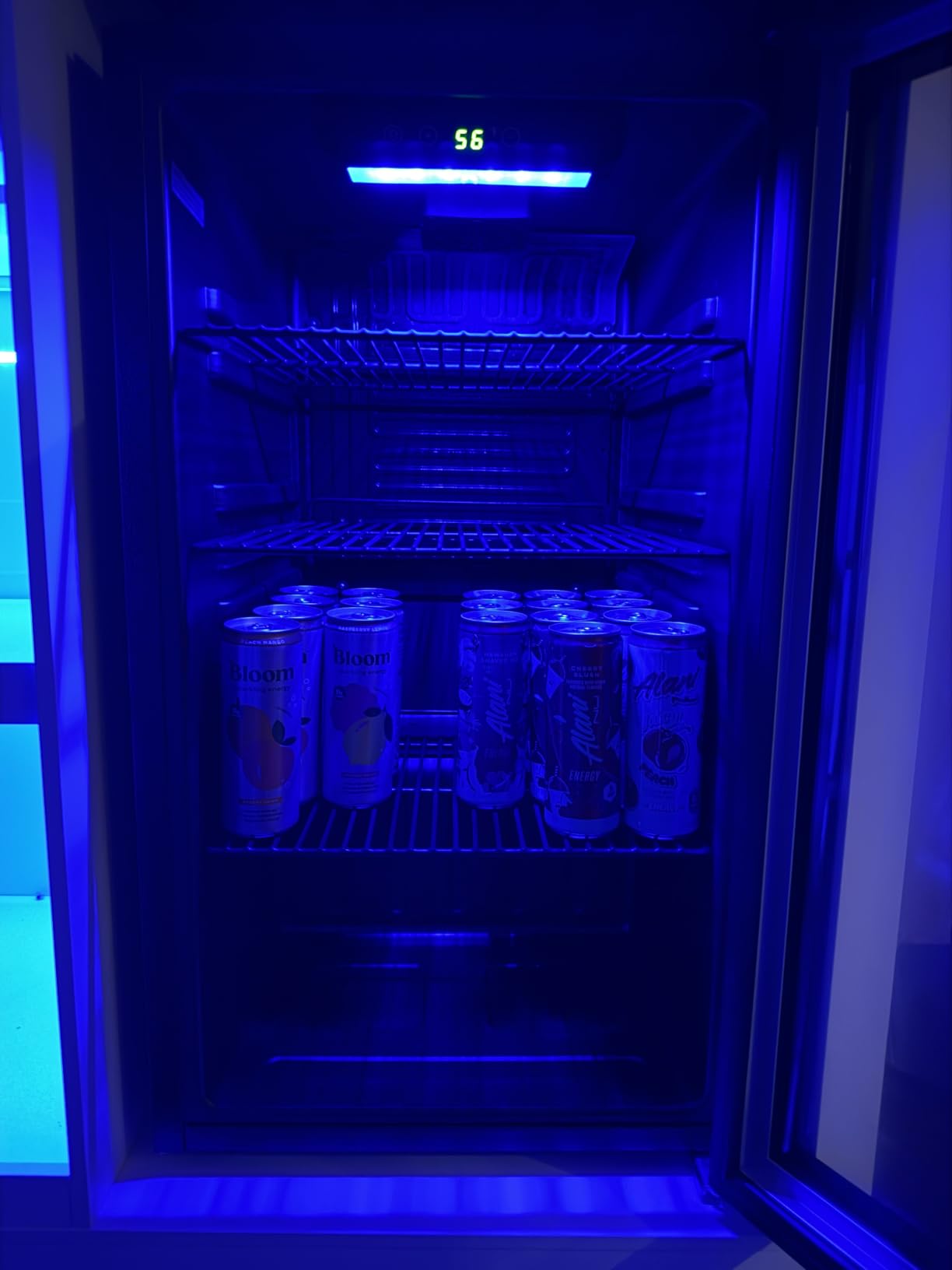Electactic 24 Cans Beverage Refrigerator Cooler, Mini Fridge Countertop Drink Cooler for Soda, Canned Beer, Adjustable Digital Temperature Control for Home Dorm Office, Black customer photo 2