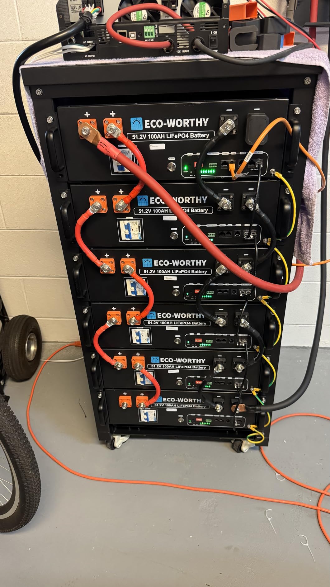 ECO-WORTHY Cubix100 48V 200Ah LiFePO4 Lithium UL9540 Server Rack Battery customer photo 2
