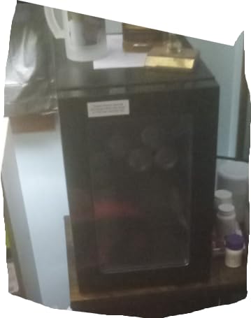 Erivess 24 Can Mini Fridge, 0.6 Cu.ft Beverage Refrigerator Cooler, Black customer photo 2