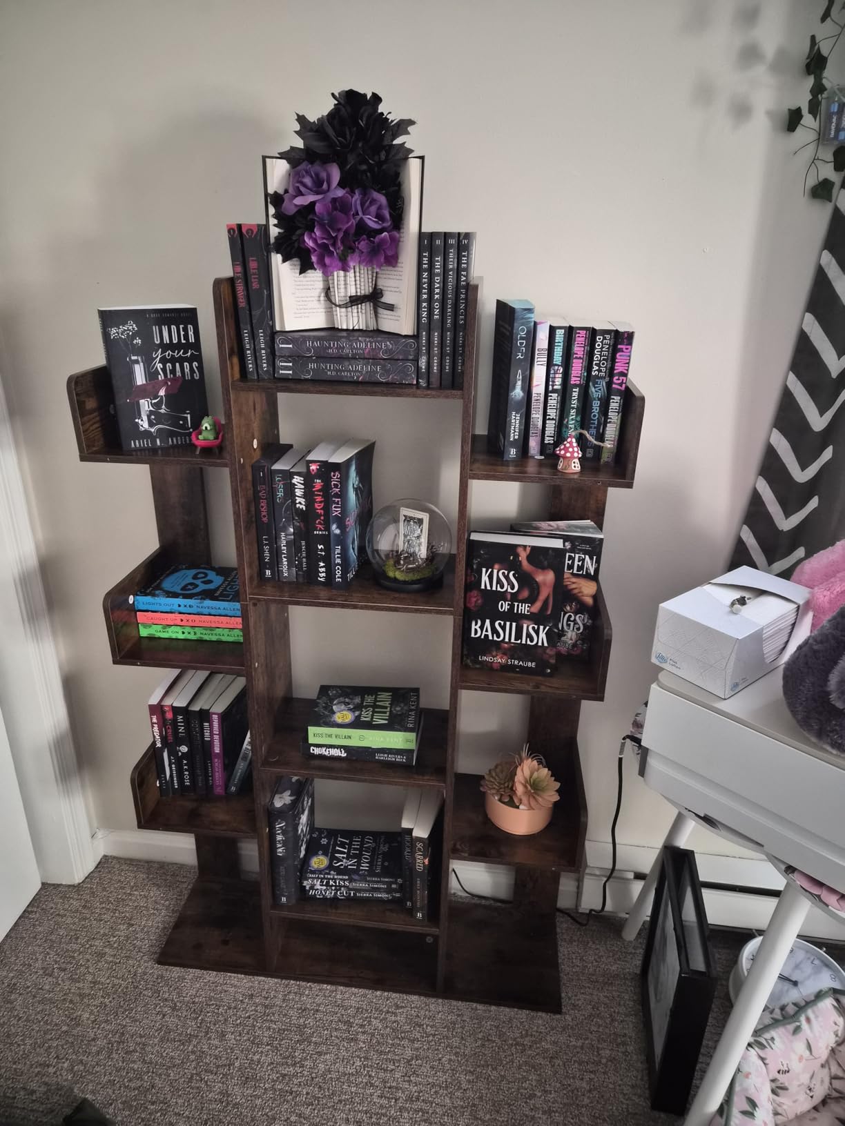 VASAGLE 5-Tier Bookcase, Open Storage, 15.7 x 9.4 x 62.8 Inches customer photo 2