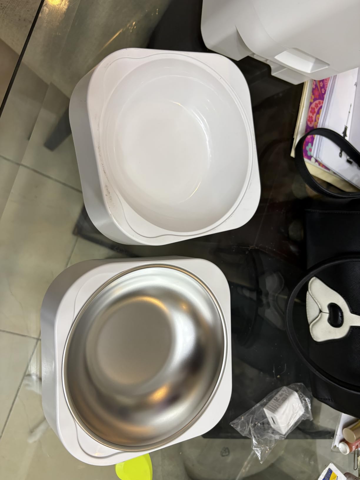 Frienhund Automatic Cat Feeder 2 Cats with Slow Feed: Dual Automatic Dog Feeder with 5G WiFi, Cat Food Dispenser with APP Control for Multiple Pets, Detachable for Easy Clean, Double Pet Bowl - 29 Cup customer photo 1