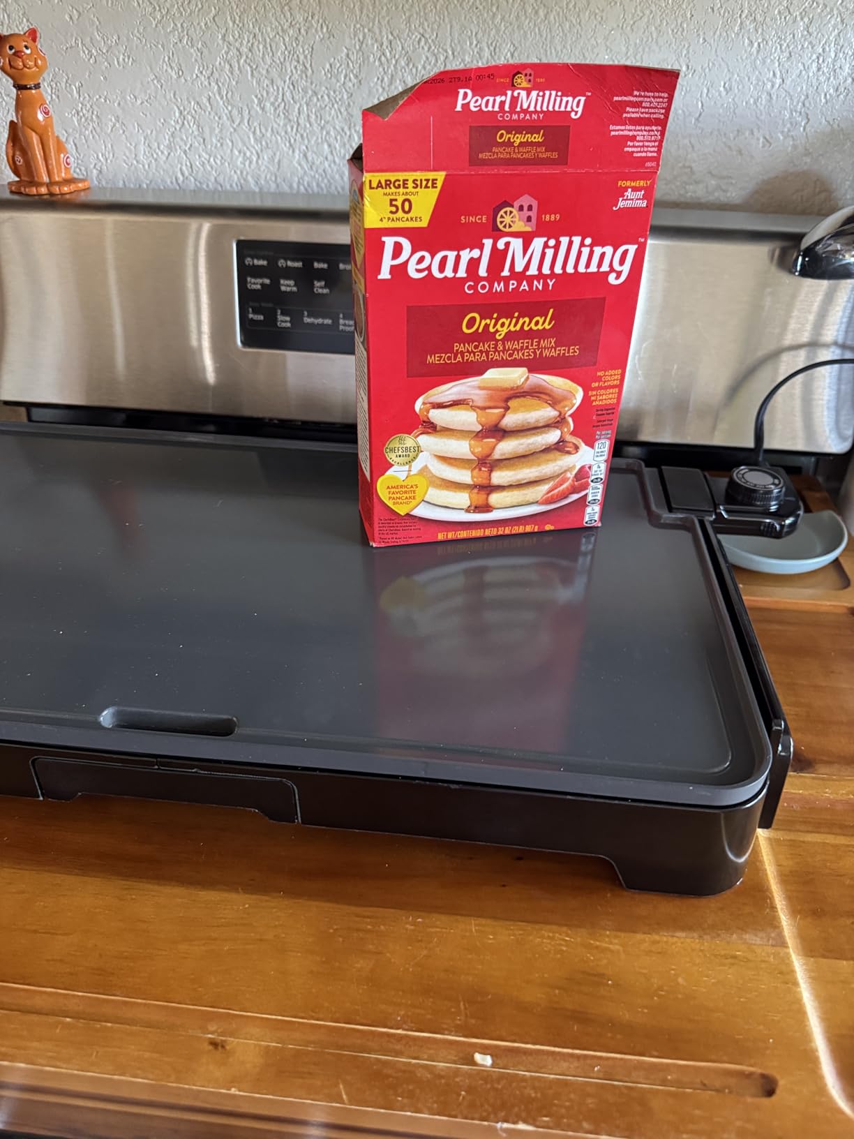 Gourmia Electric Griddle - 22” XL Nonstick Ceramic Cooking Surface, Black customer photo 2