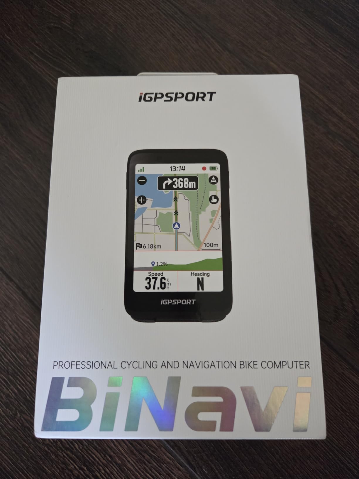 iGPSPORT BiNavi Bike Computer, 3.5‘’ Touch Screen Map Navigation Music Control Climb Tips, Wireless GPS Cycling Computer customer photo 2