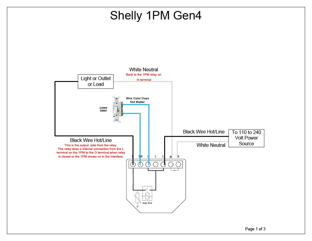 Shelly 1PM Gen4, Smart Relay Switch WiFi, Matter & Zigbee, Power Metering customer photo 2