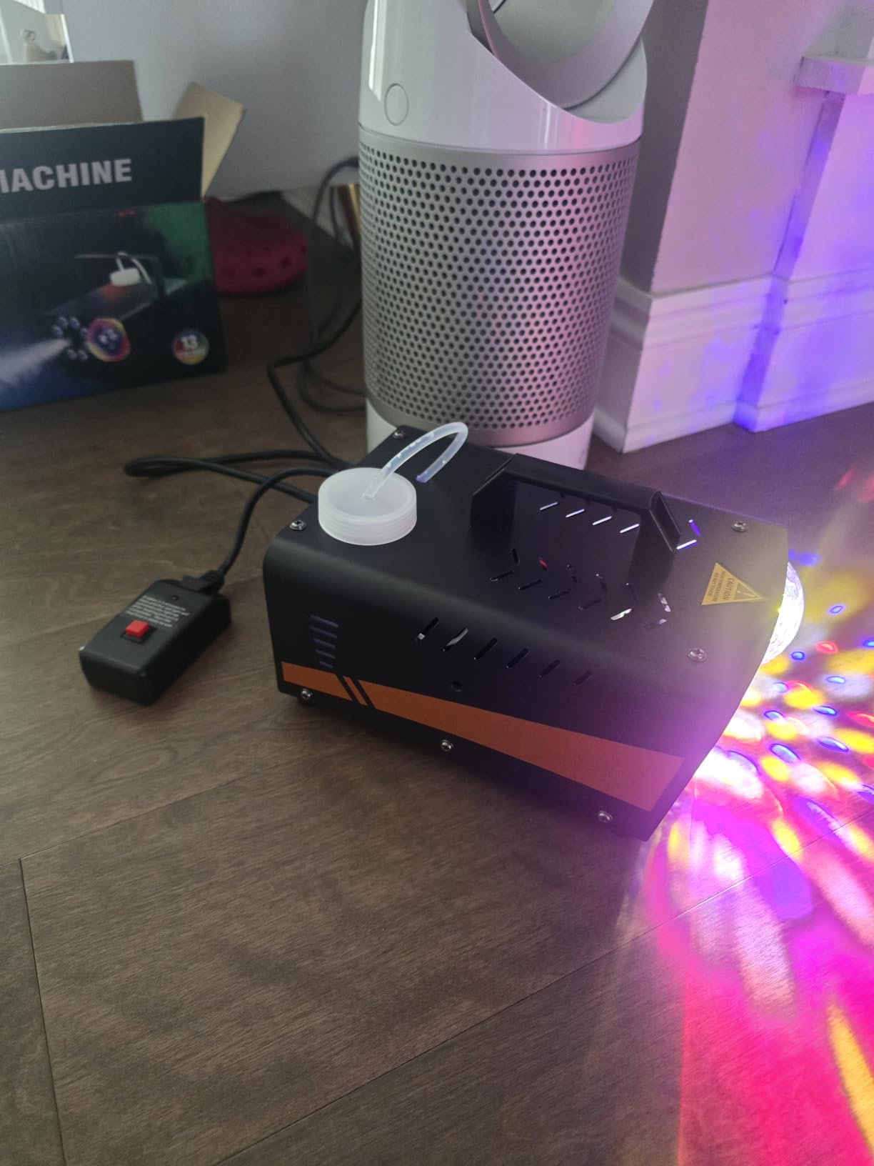 800W Fog Machine, 4500CFM for Halloween, Disco Light & Remote customer photo 2