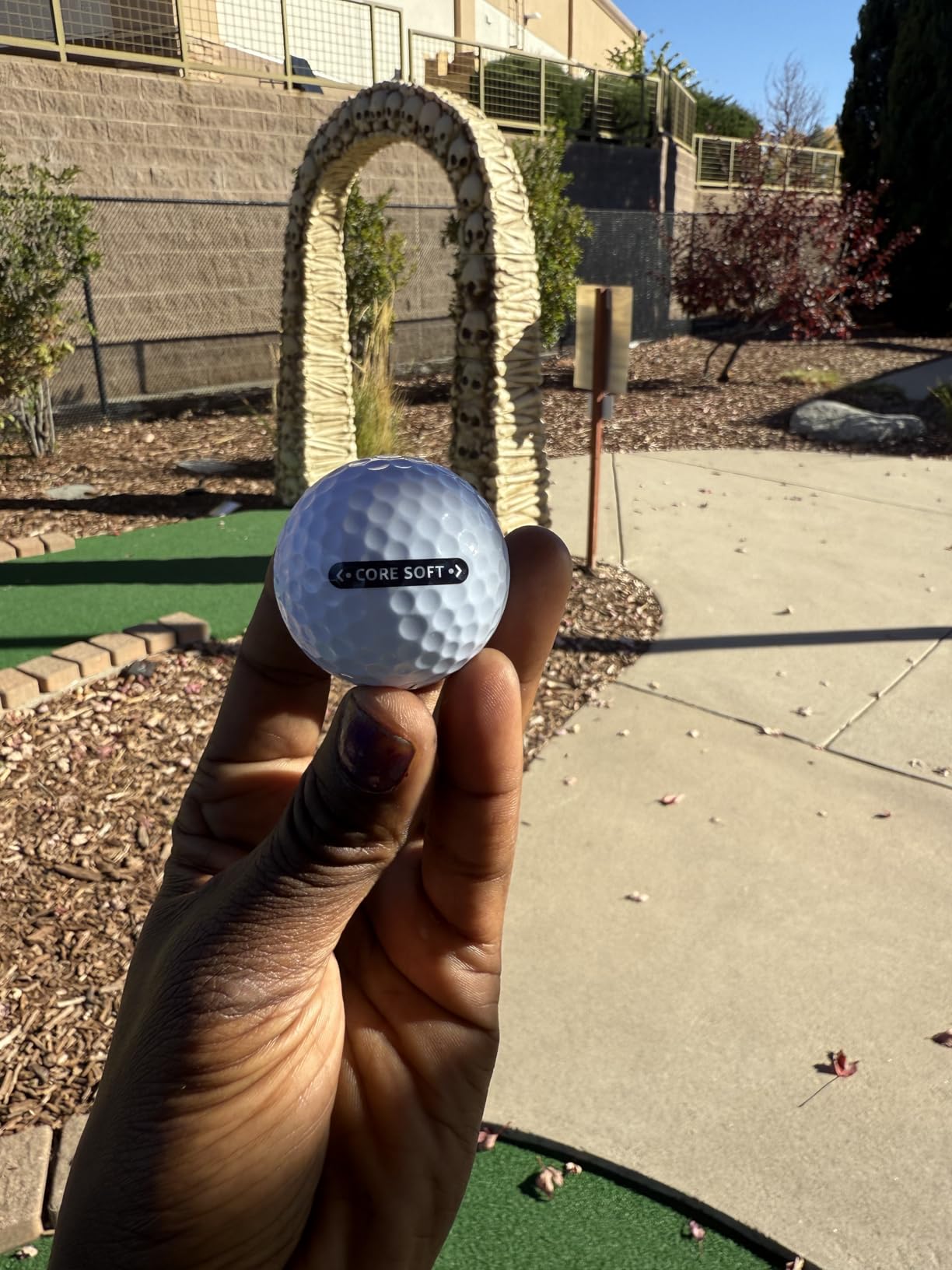 Amazon Basics Core Soft Golf Balls, Low Compression, Side Stamp Alignment customer photo 1