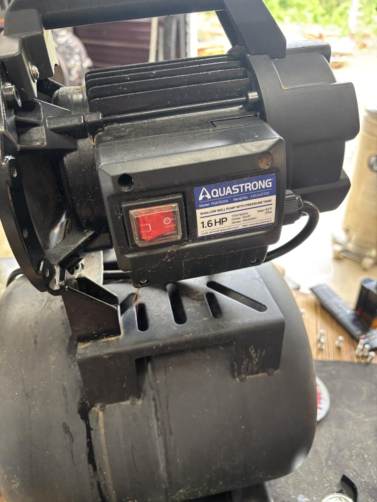 Aquastrong 115V Shallow Well Garden Pump, Stainless Steel, 1320 GPH, Automatic Water Booster Jet Pump for Home, Garden, Lawn,Irrigation,1.6 HP with Pressure Tank customer photo 2