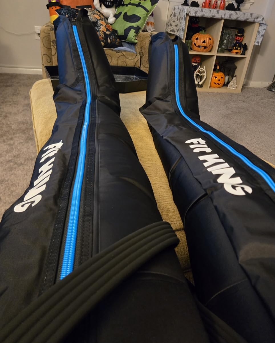 FIT KING Pro Leg Massager Athlete Compression Recovery Boots Cordless M customer photo 1