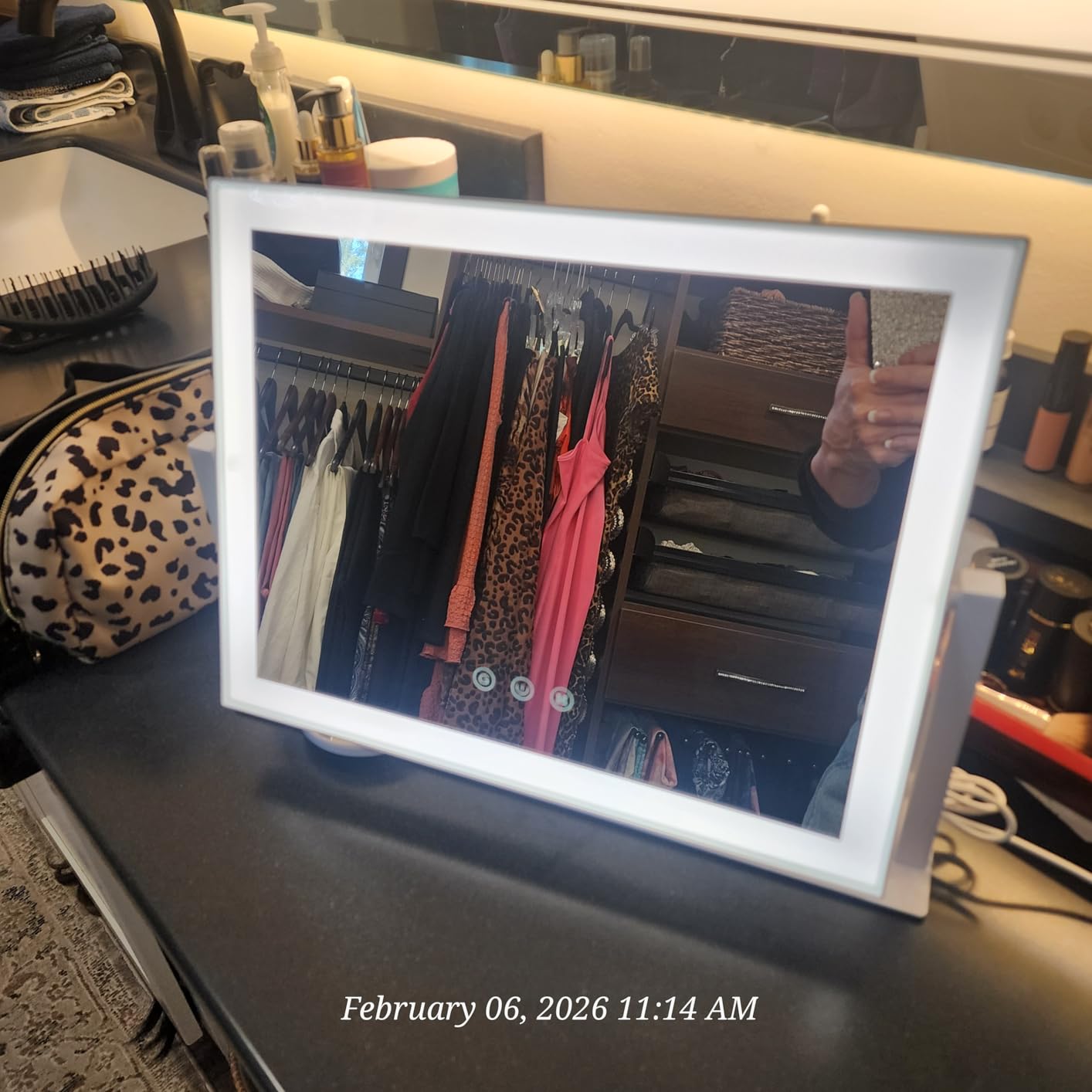 Gvnkvn Lighted Makeup Mirror, 17.3