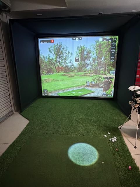 Diandian Golf Simulator Enclosure Kit 10 x 8 ft with 4K-Ready Impact Screen customer photo 1