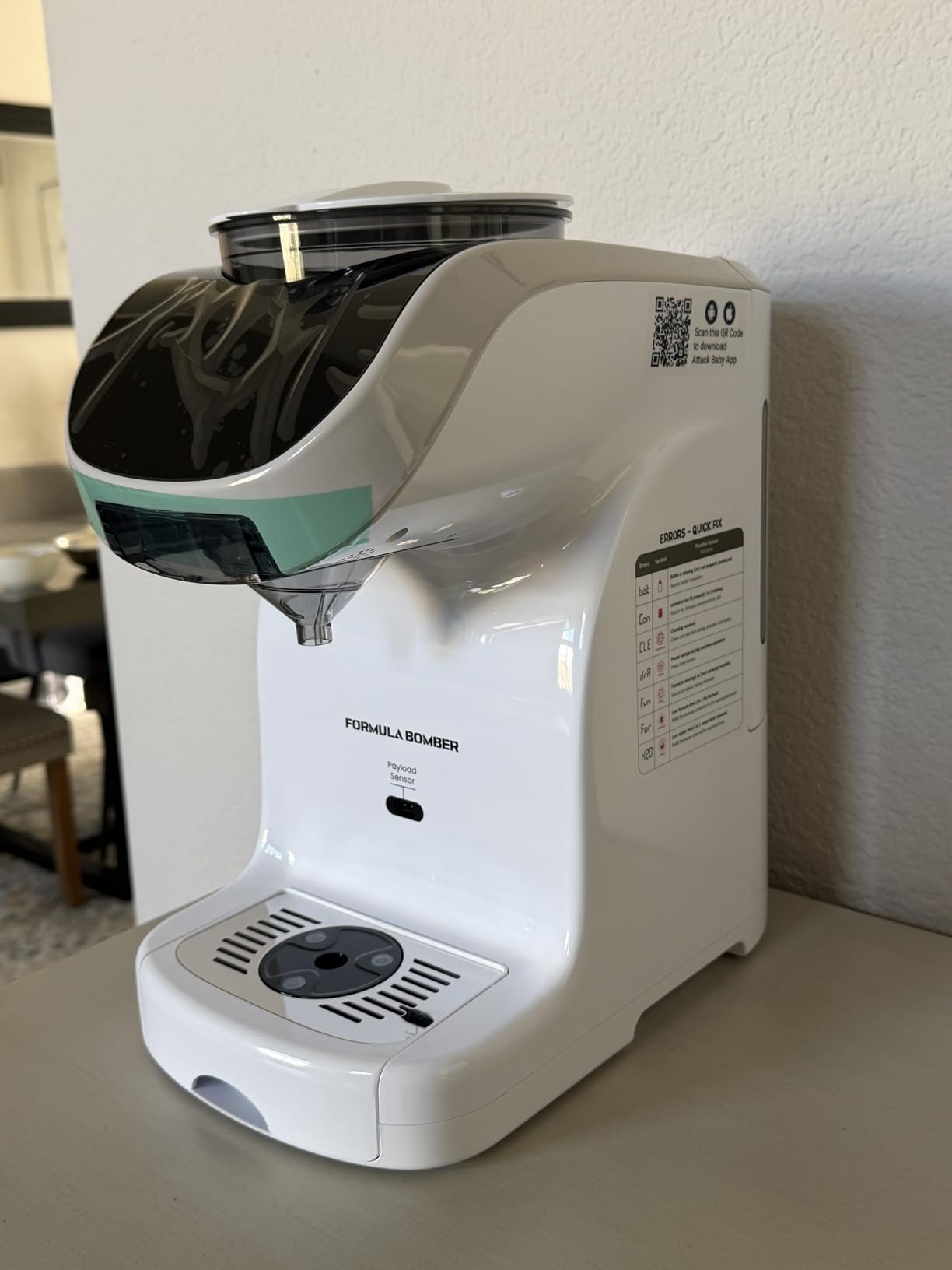 Formula Dispenser Machine with Automatic Mixing | White | New and Improved Accurate WiFi | App Enabled | Instant Heating | Sensor-Guided Dispensing | Quick Bottle Preparation customer photo 1
