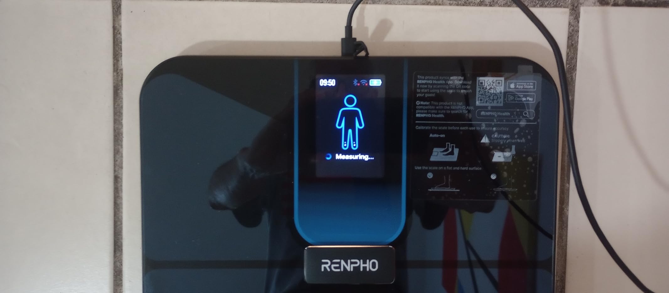 RENPHO Elis Evo Smart Scale, Wi-Fi & Bluetooth, Rechargeable, Body Fat customer photo 1