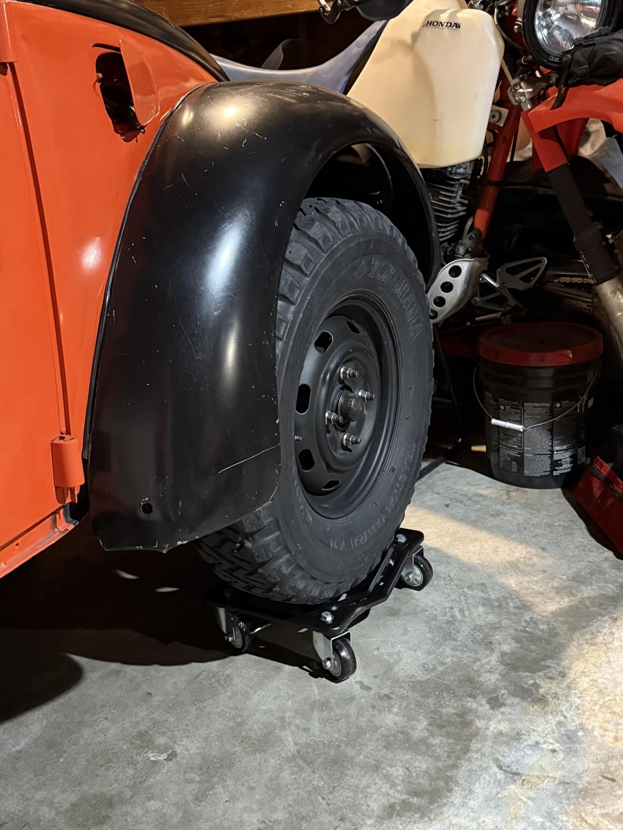 KEDSUM 6000 LBS Car Dolly Set of 4, Heavy Duty Car Wheel Dolly customer photo 2