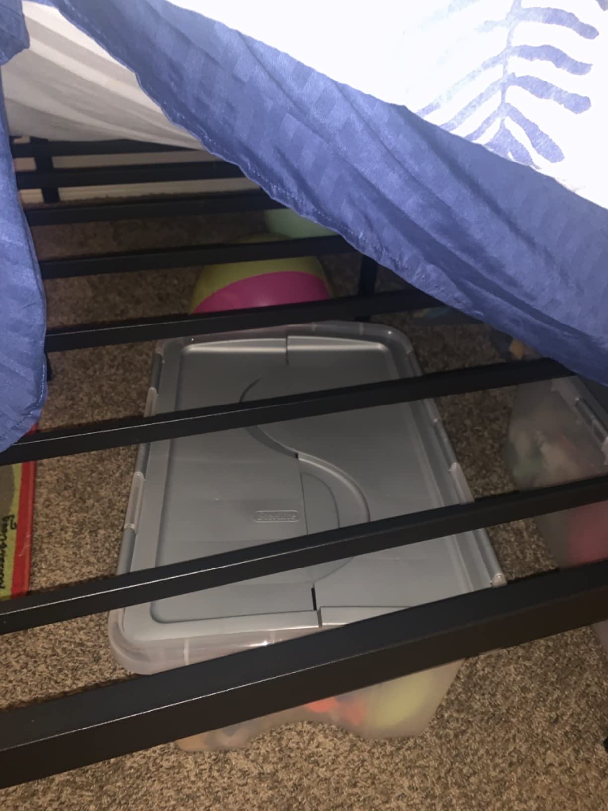 yookare 14 Inch Queen Platform Bed Frame - 3500 lbs Heavy Duty Metal Mattress Foundation with Safe Rounded Corners & Recessed Legs, Non-Slip Mattress Retainers, Noise Free, No Box Spring Needed customer photo 2