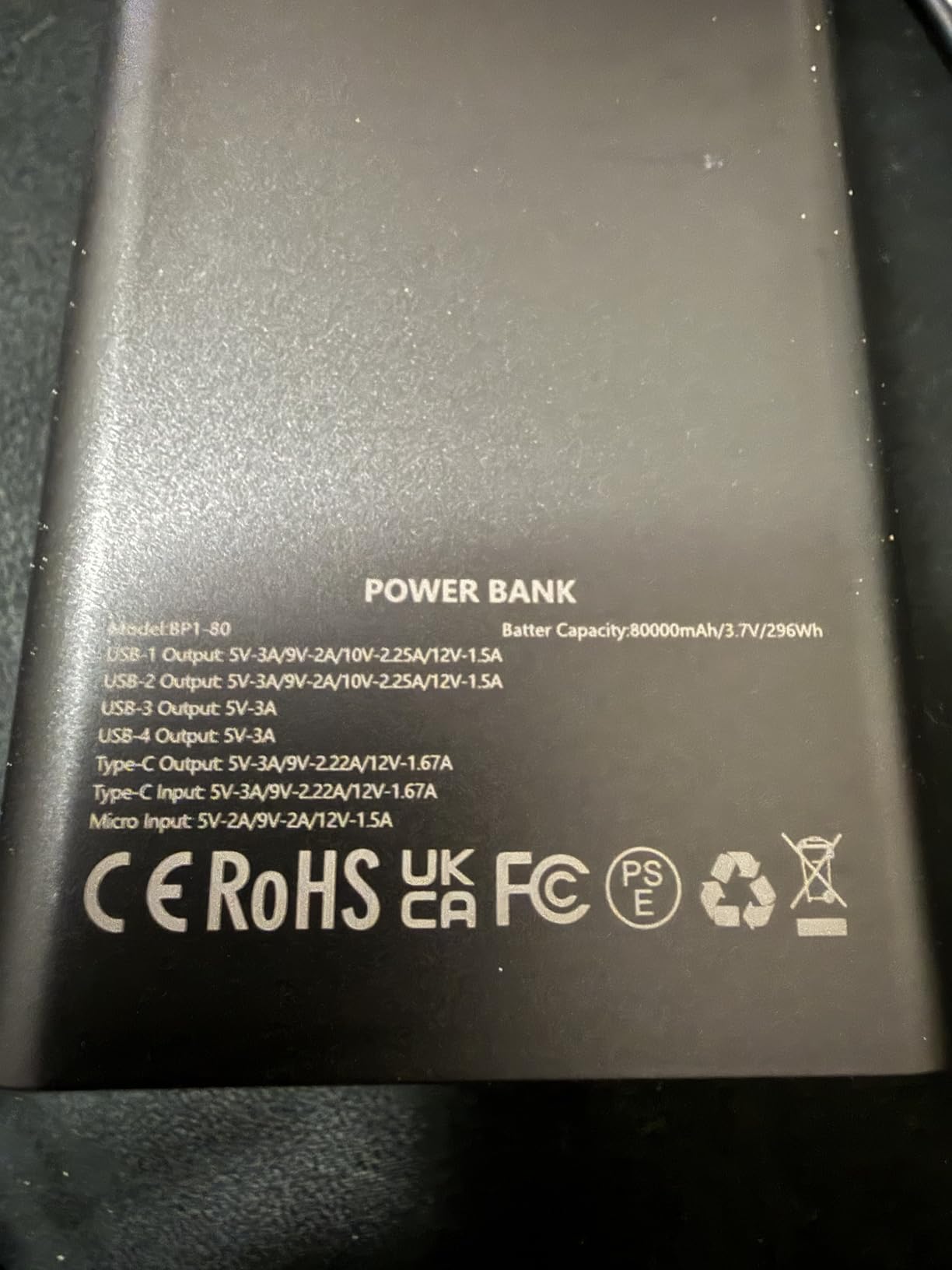 80000mAh Portable Charger Power Bank High Capacity, Fast Charging 30W PD USB C Battery Pack, 5 Output & 2 Input Large Battery Bank with LED Display & Non-Slip Design for Phone Camping Travel Outdoors customer photo 2
