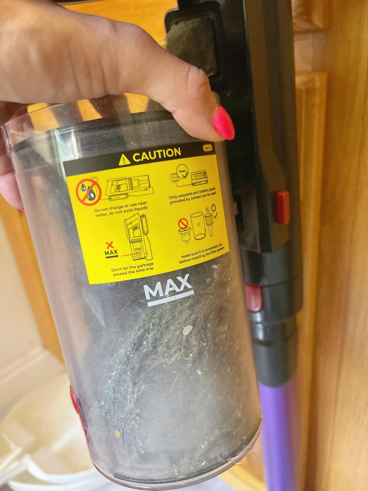 Cordless Vacuum Cleaner 55KPa 650W 70Mins Stick Vacuum Cleaners for Home | with Pet Brush, 3.3Ft Hose, Wall Mount Charging, Auto Mode, Touchscreen, Self-Standing Vacuum for Pet Hair/Carpet/Car customer photo 1