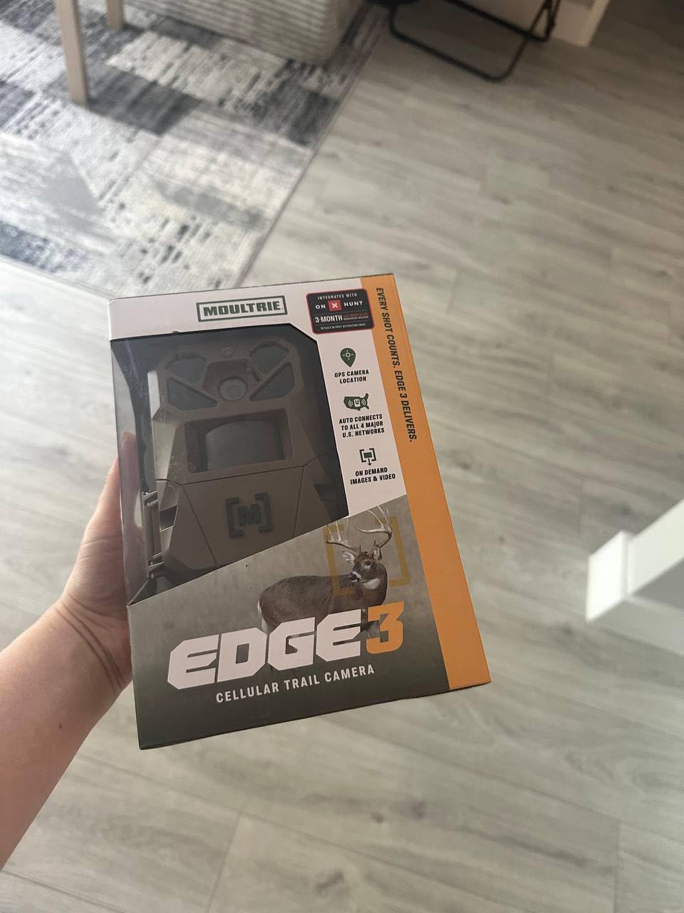Moultrie Edge 3 Cellular Trail Camera - 40MP, 0.5s Trigger | Scout from Anywhere, HD photos via Mobile app, 1080p video, multi-carrier, low-glow flash, GPS, AI detection customer photo 1