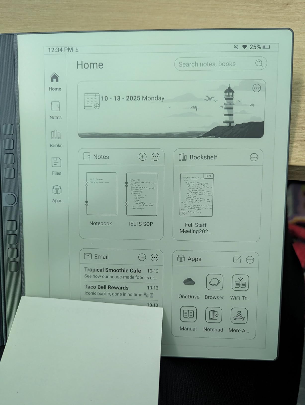 Penstar eNote 2 E-Ink Digital Notebook with Pen, 10.3