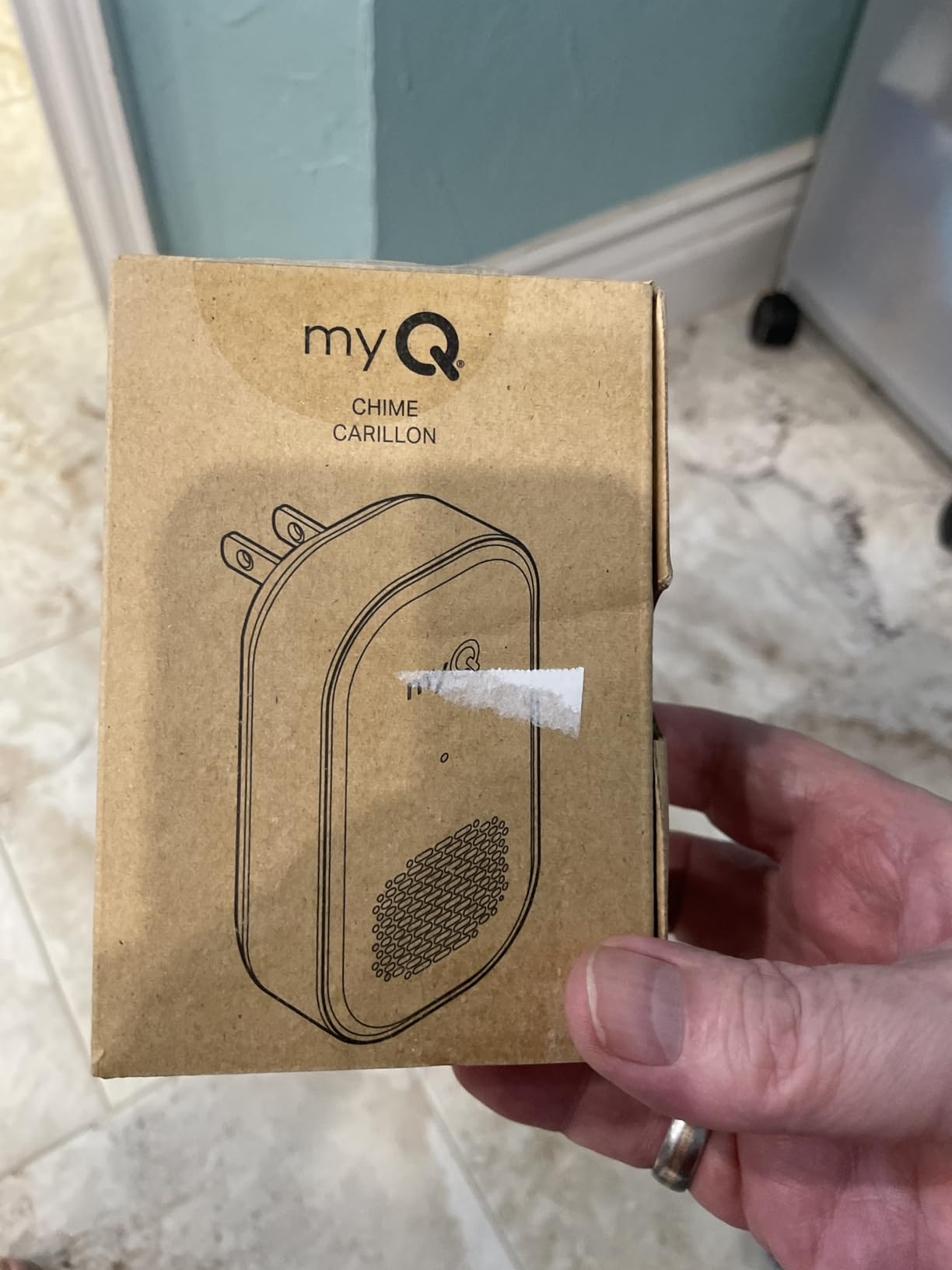 myQ Chime | Audible Alerts, Wi-Fi Enabled, Customizable Tones, Works with myQ Video Doorbell, myQ 3-in-1 Video Smart Lock, and myQ Smart Garage® Video Keypad customer photo 2