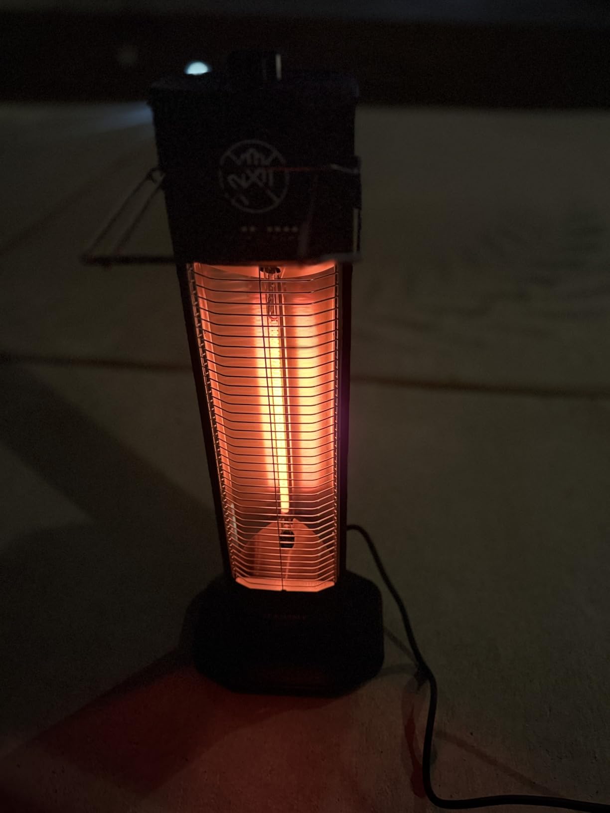 Outdoor Electric Patio Heater, 27-inch Infrared Tower Heater with 1200W Instant Heating, IPX5 Waterproof, Tip-Over & Overheat Protection, Space Heater for Patio Garage Workshop Indoor & Outdoor Use customer photo 2