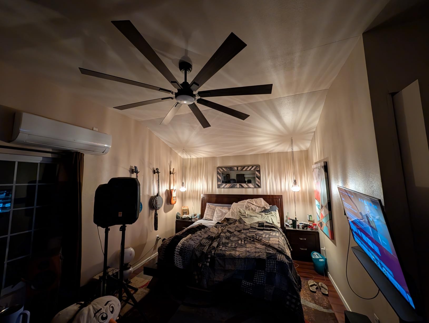 ZMISHIBO 52” Farmhouse Ceiling Fan with Light, Remote Control, Oil Bronze customer photo 1