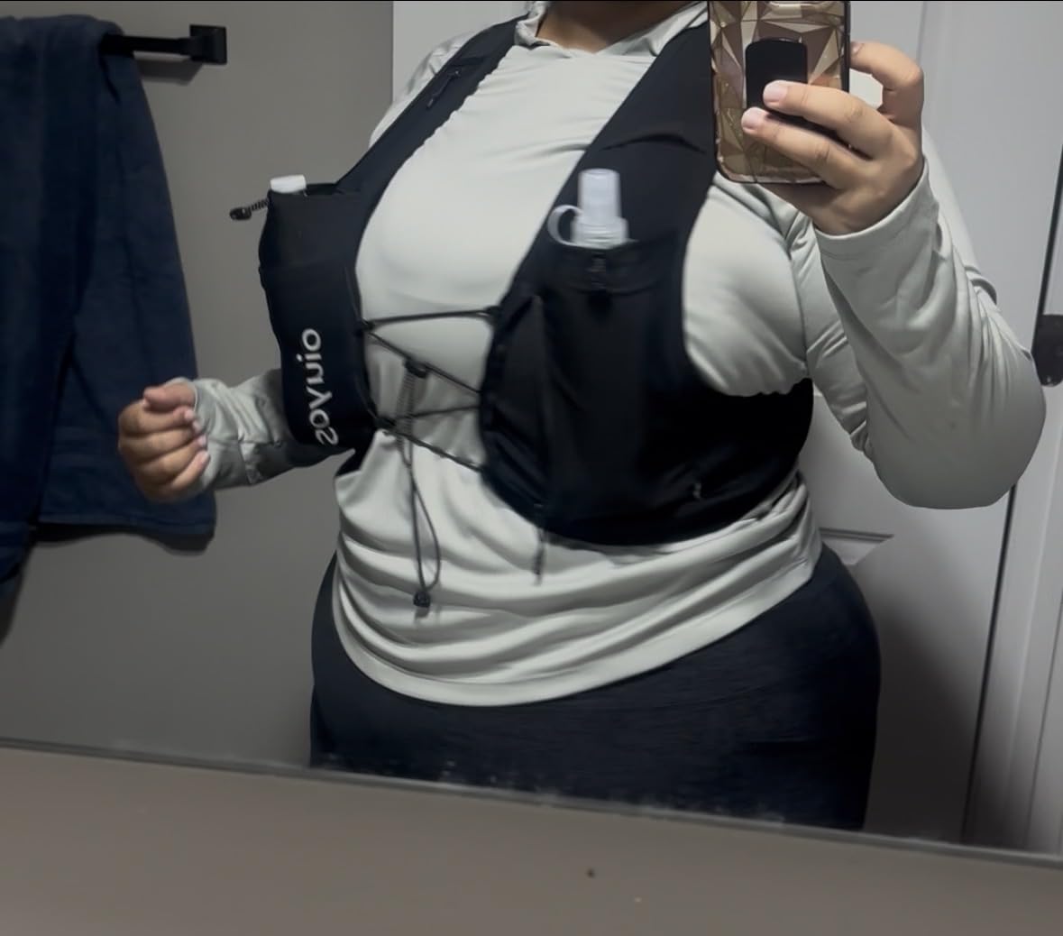 Running Vest for Women Men, 500ml Soft Flask & Phone Holder customer photo 2