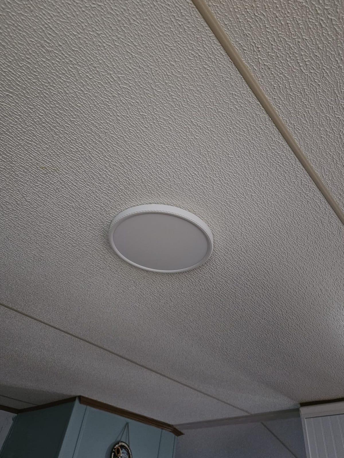 WKONCLDY 5CCT 3000k//3500k/4500k//5000k/6000k Selectable, Dimmable Led Flush Mount Ceiling Light, 20 Inch 5000LM Round Modern Flat Panel,Super Slim for Living Dining Kitchen Bedroom Room customer photo 1