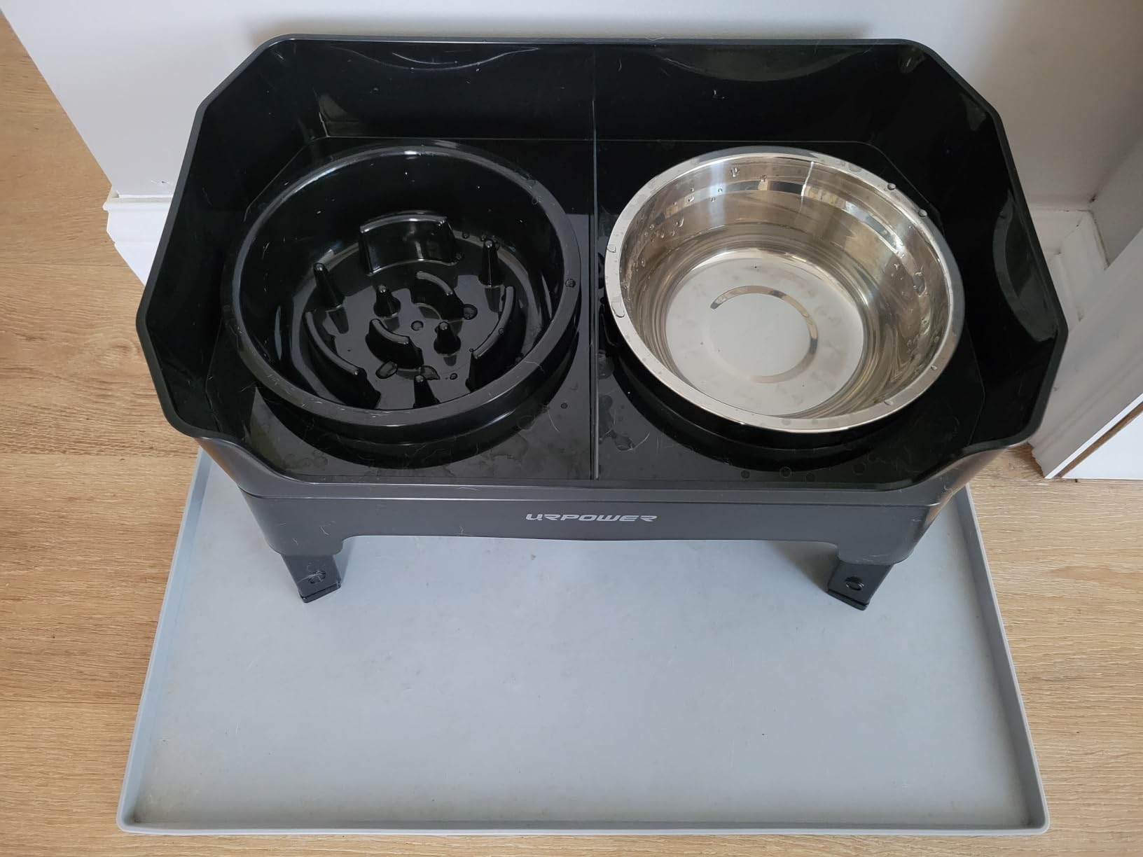 URPOWER Mess Proof Elevated Dog Bowls 4 Height Adjustable Raised Stand customer photo 2