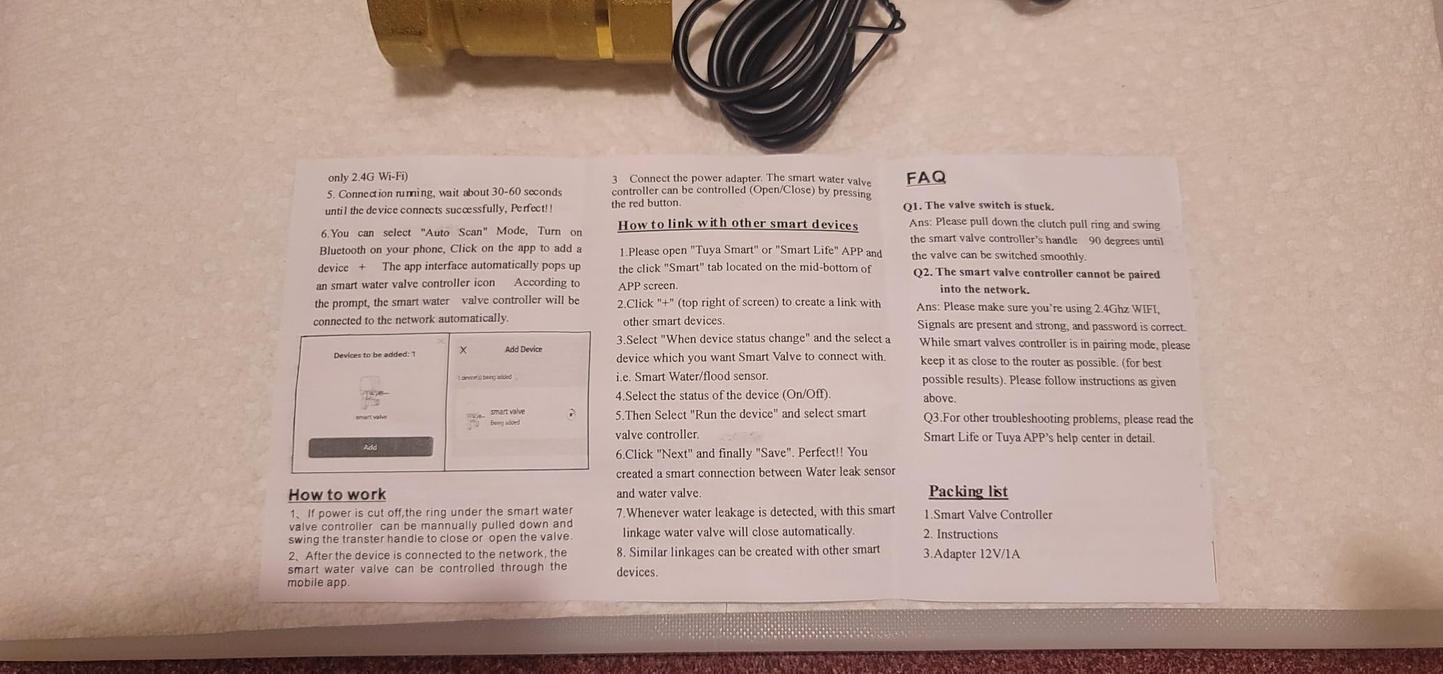 Smart Wifi Water Valve, Motorized Ball Valve, App Comtrol, Brass customer photo 1