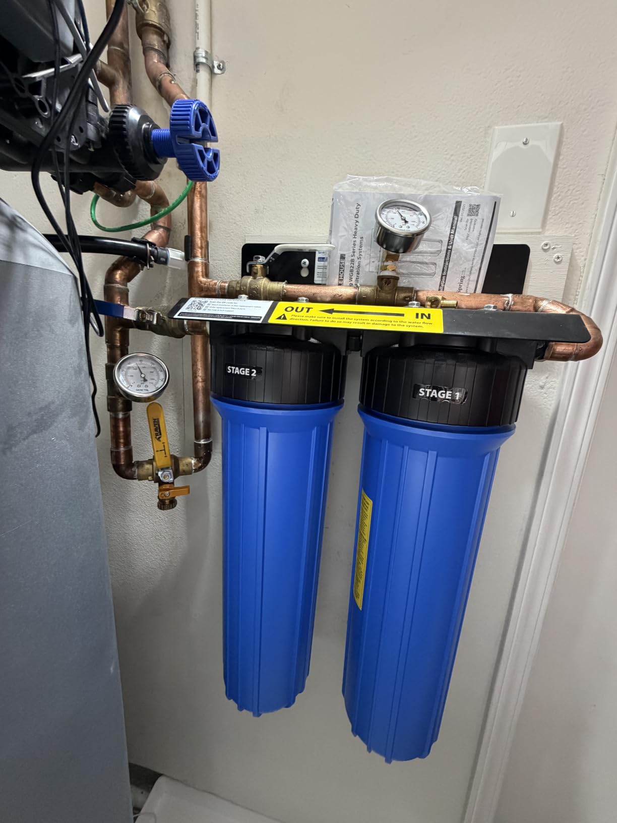 iSpring PFAS-Reducing Whole House Water Filter System, Also Removes Chlorine, Sediment, Rust, and Odor, SGS-Tested Reducing up to 99% of PFAS, 1” Inlet/Outlet, Model: WGB22B-PF customer photo 2