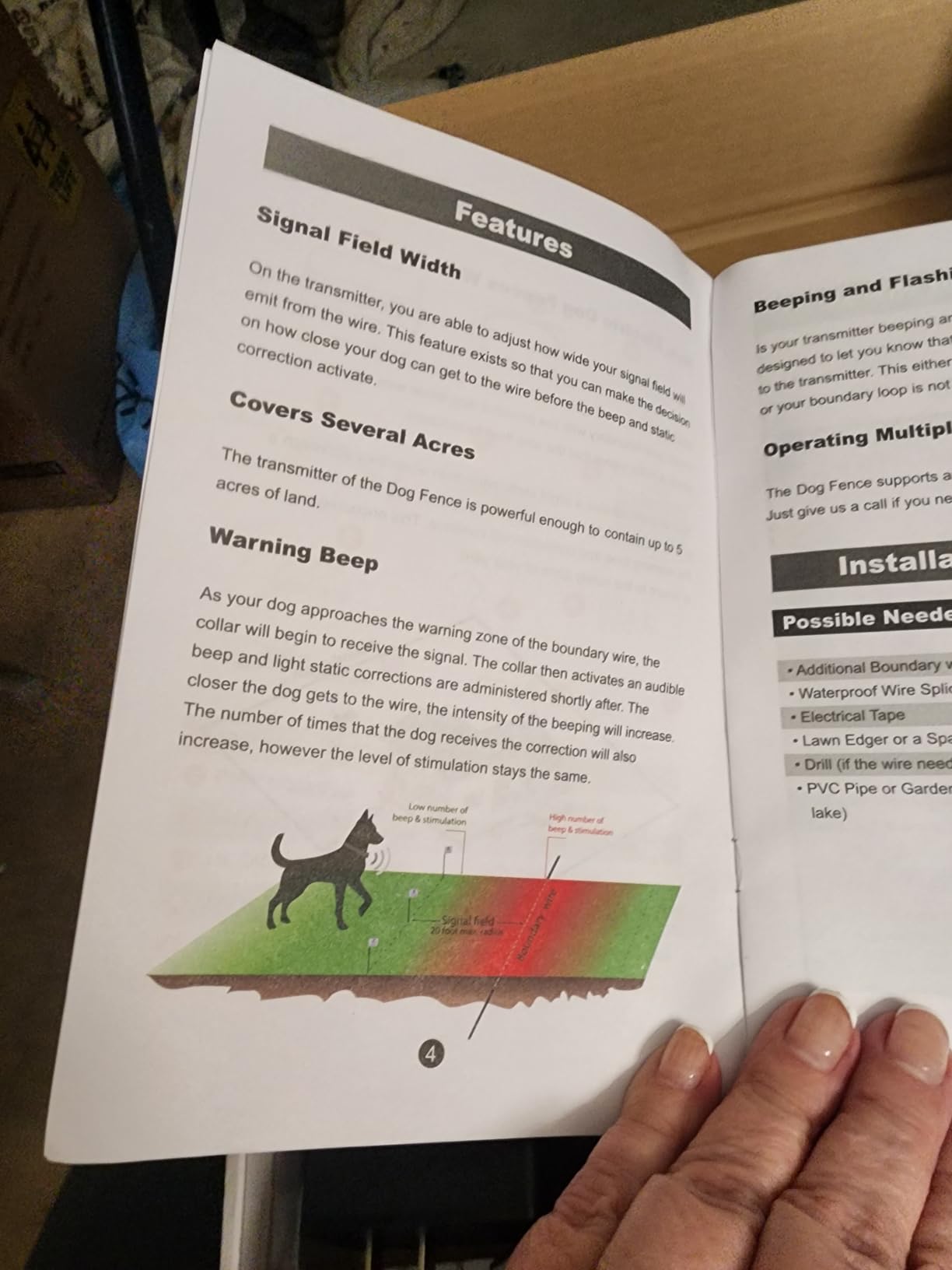 PcEoTllar Electric Fence for Dogs, Underground Dog Fence System, 1 Collar customer photo 2