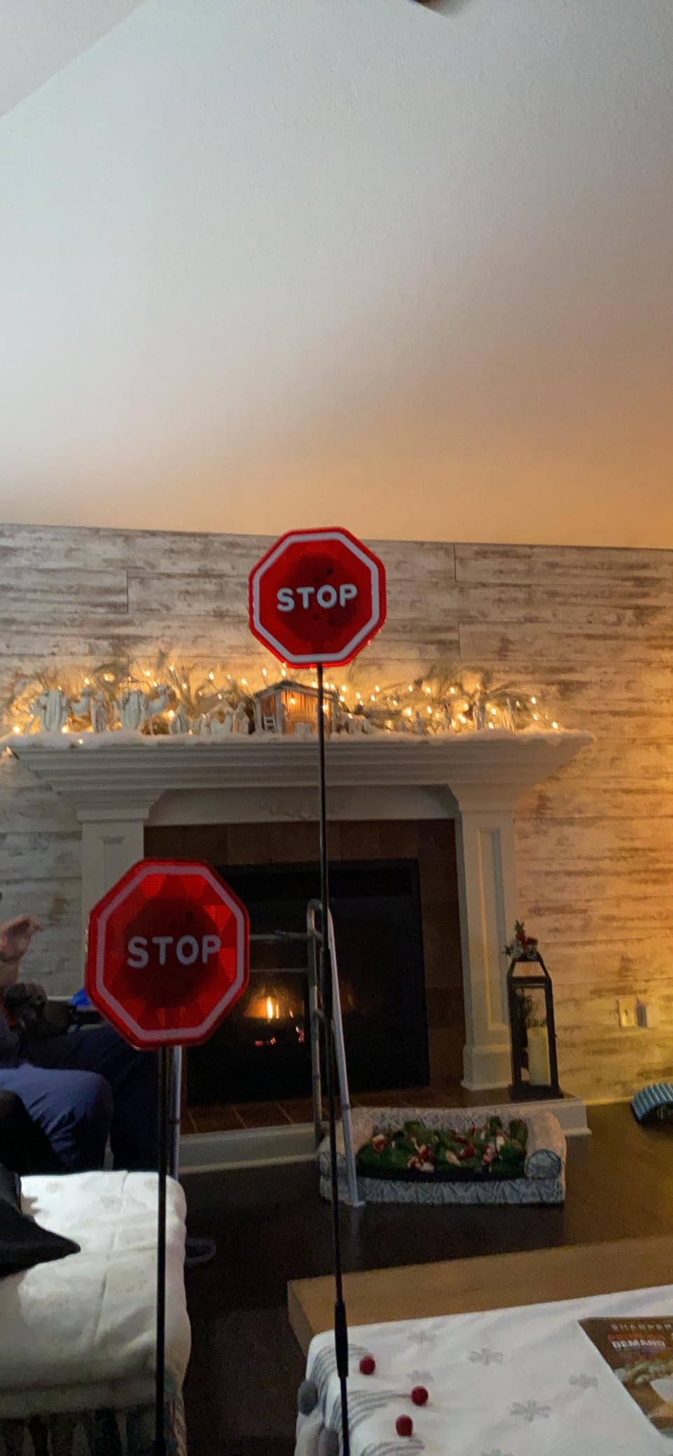 LED Stop Sign Garage Parking Assistant with Upgraded 5.2mm Rod and Reinforced ABS Sleeves, Flashing Car Parking Aid for Tight Garage and Driveway, Avoid Vehicle Dents and Scratches, 2 Pack customer photo 2