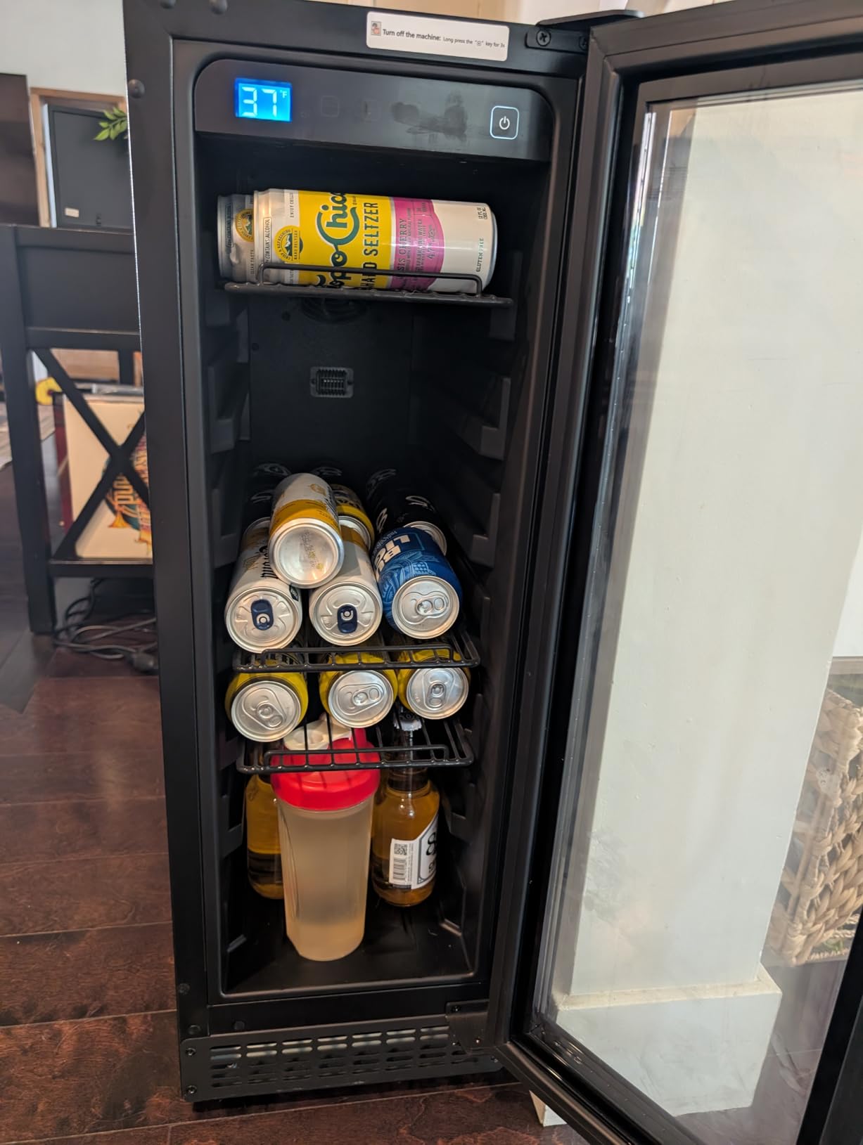 180 Cans Outdoor Beverage Refrigerator Under Counter Built-in, 5.3Cu.ft Beverage Refrigerators with Stainless Door, 24 Inch Drink Refrigerator Beverage Fridge for Office Bedroom Garage customer photo 2