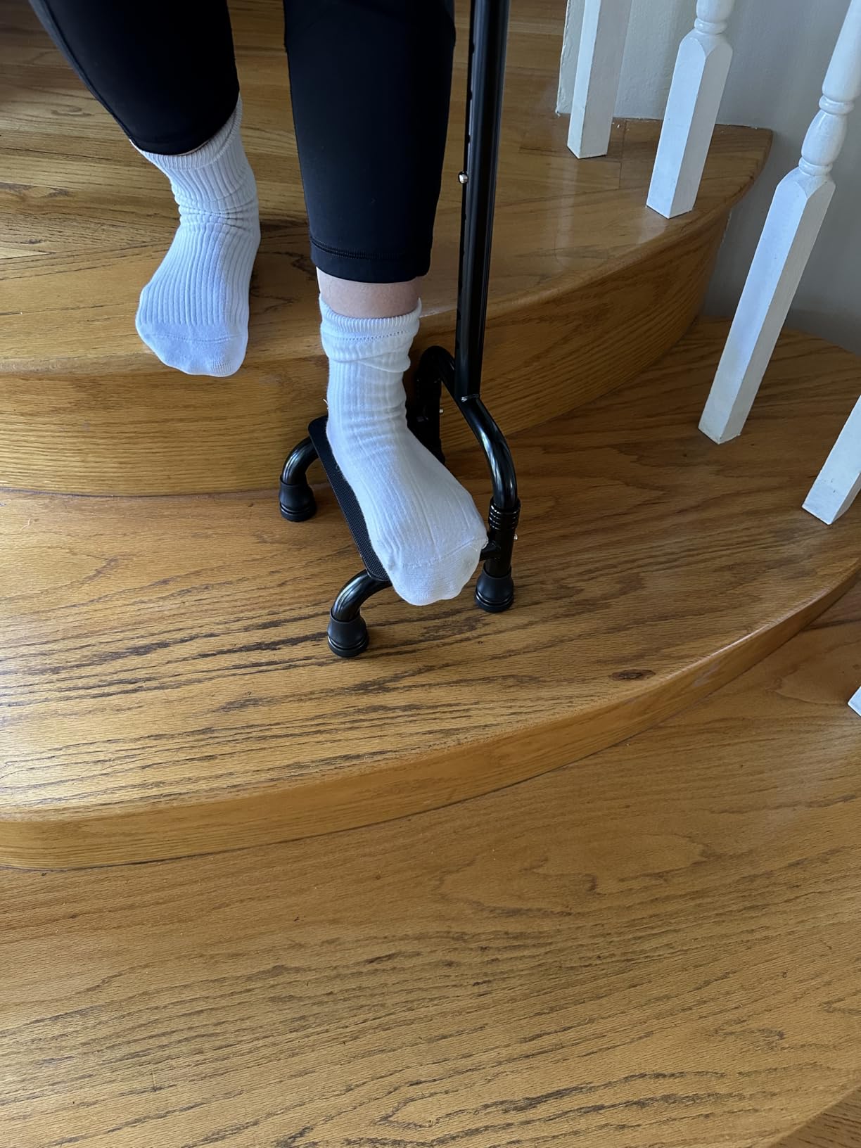 Adjustable Stair Climbing Assist Cane for Seniors, Half Step Stair Walker Aid for Walking Up Down, Portable Stair Lift Cane, Stability Walking Sticks - Step Stair Assist Device for Safety & Mobility customer photo 1
