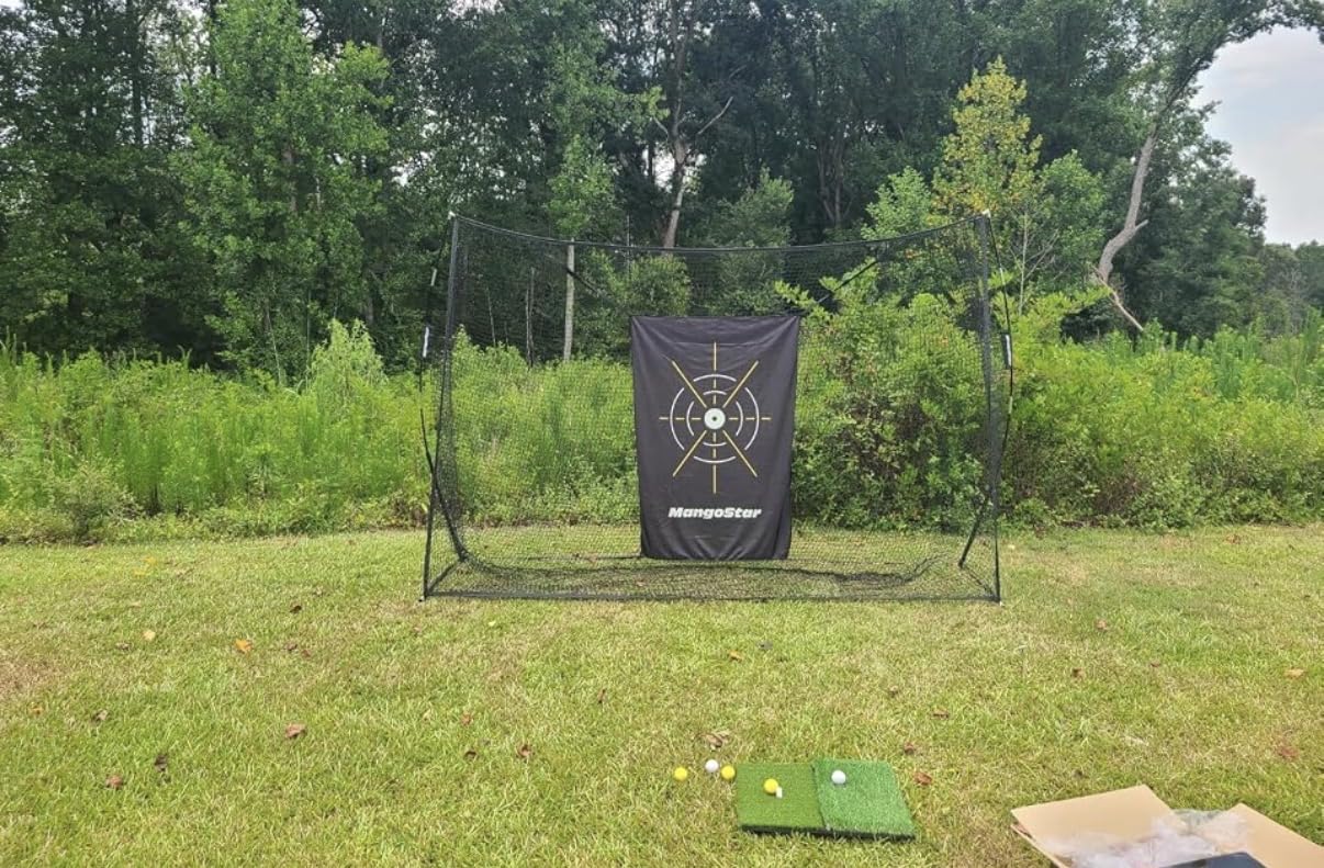 Mangostar Golf Net, 10x7ft Heavy Duty Golf Practice Net for Backyard customer photo 2