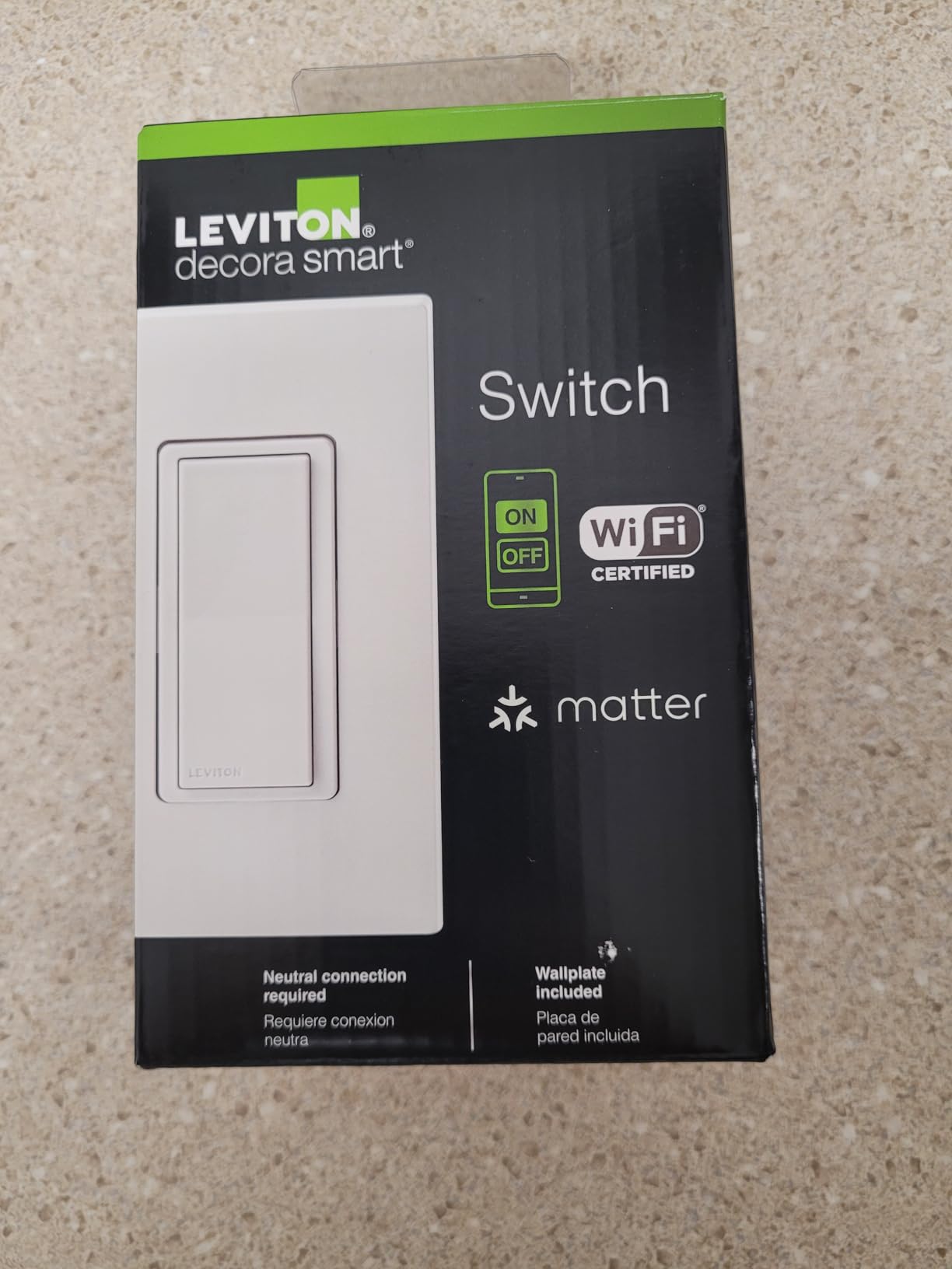 Leviton Decora Smart Switch, Wi-Fi, D315S-1RW, White customer photo 2