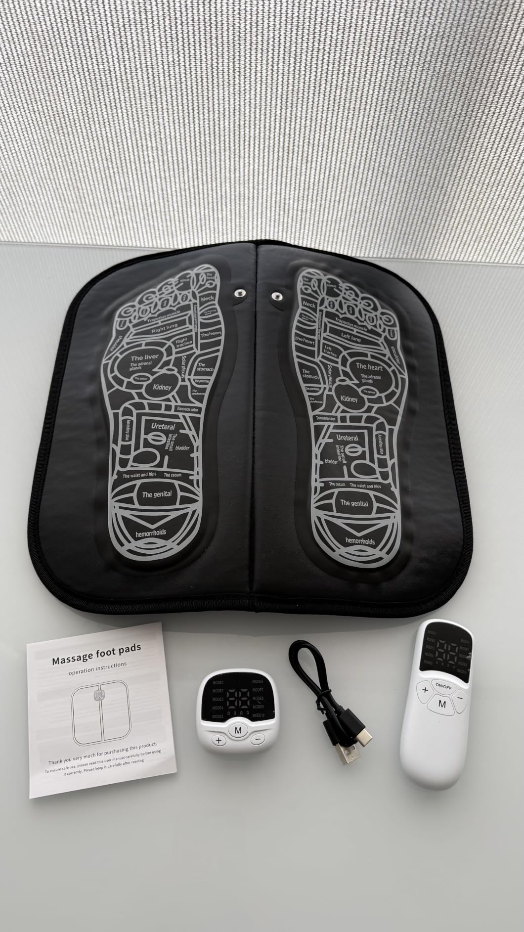 Transcutaneous Electrical Nerve Stimulator for Pain Relief,EMS Foot Stimulator Temporarily Reduce Lower Extremity Pain, EMS Foot Massager for Increase Local Blood Circulation. customer photo 2