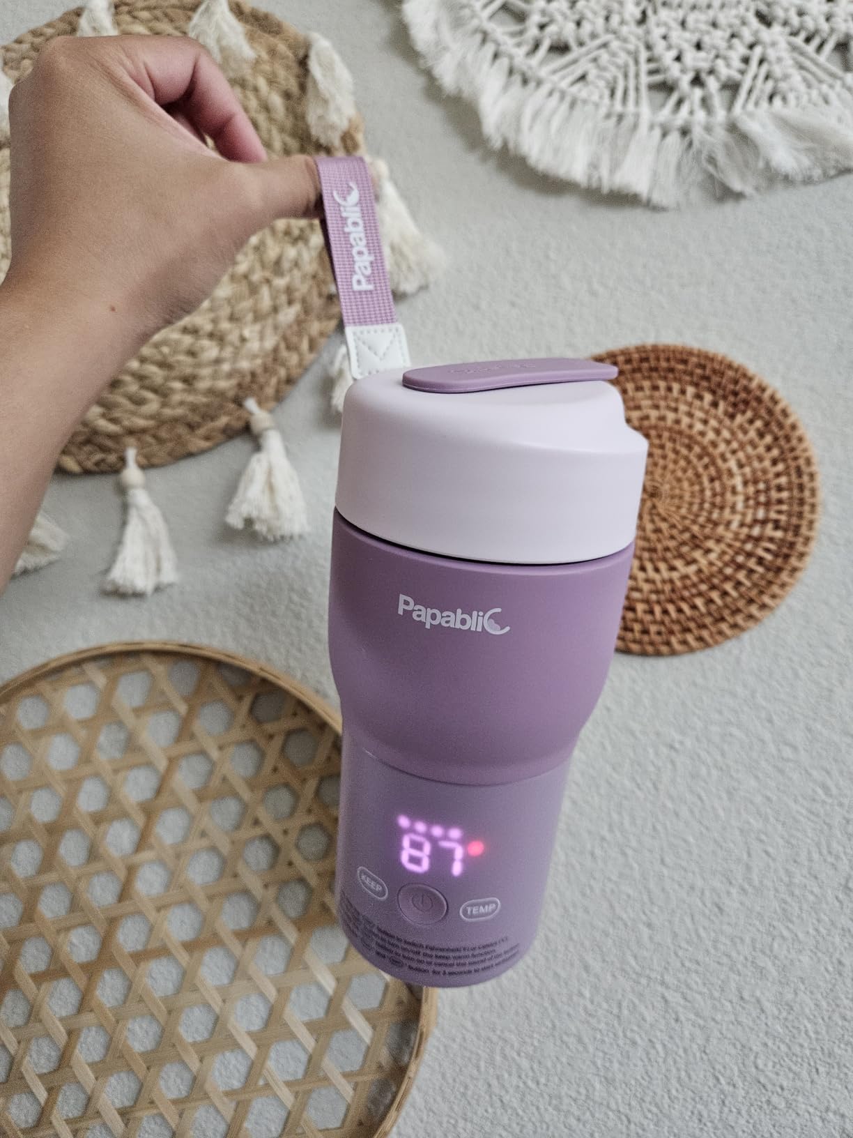 Papablic [2026 NEW Upgraded] NutriWarm™ Portable Bottle Warmer customer photo 2