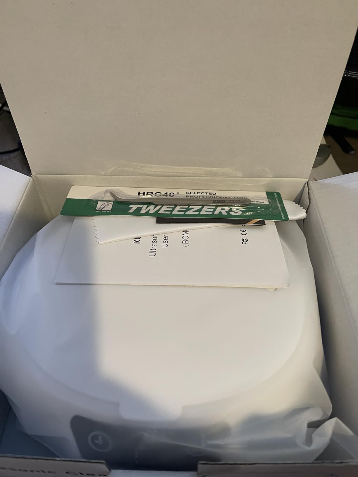 KUNPHY Ultrasonic Jewelry Cleaner, 400ml Sonic Cleaner for Rings, Glasses customer photo 2