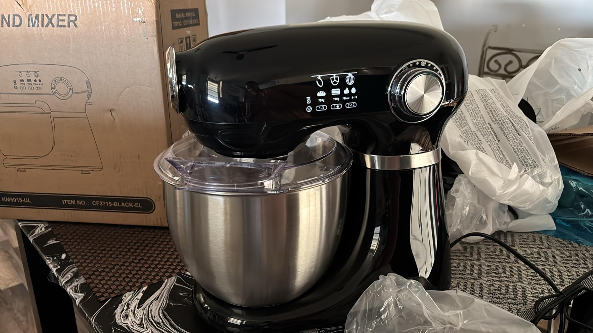 Electactic 5.3 Quart Electric Stand Mixer With 12 Speed, Low Noise customer photo 2