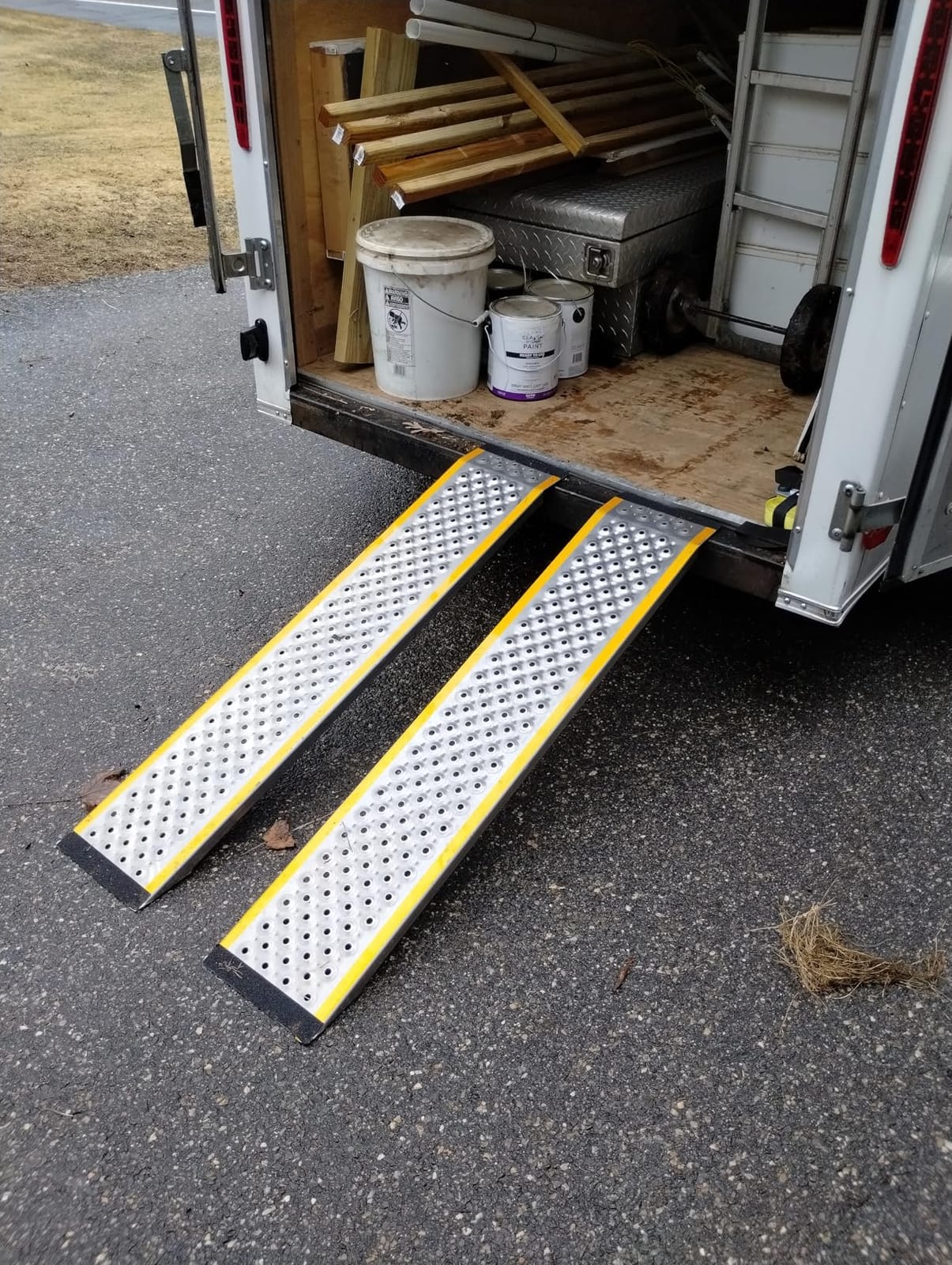 VNN Aluminum Motorcycle Ramp with Walking Step - 82
